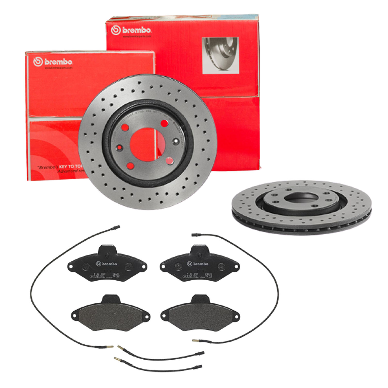 BREMBO sk8k0f6ym9 Vorderachse Gelocht/innenbel. 266mm 20mm für CITROËN PEUGEOT