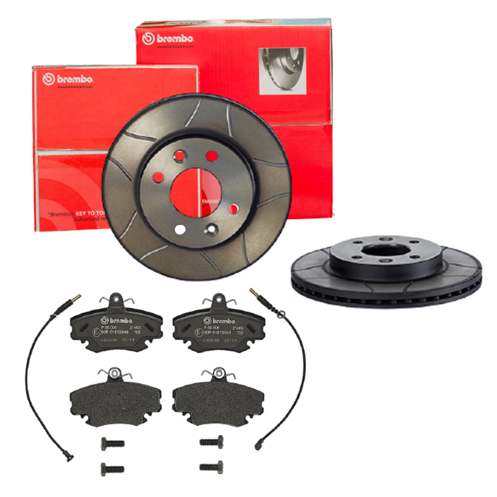 BREMBO Bremsensatz, Scheibenbremse sk8k0f6ur1 Vorderachse Geschlitzt 238mm 20mm für PEUGEOT CITROËN RENAULT DACIA ALPINE LIFAN NISSAN