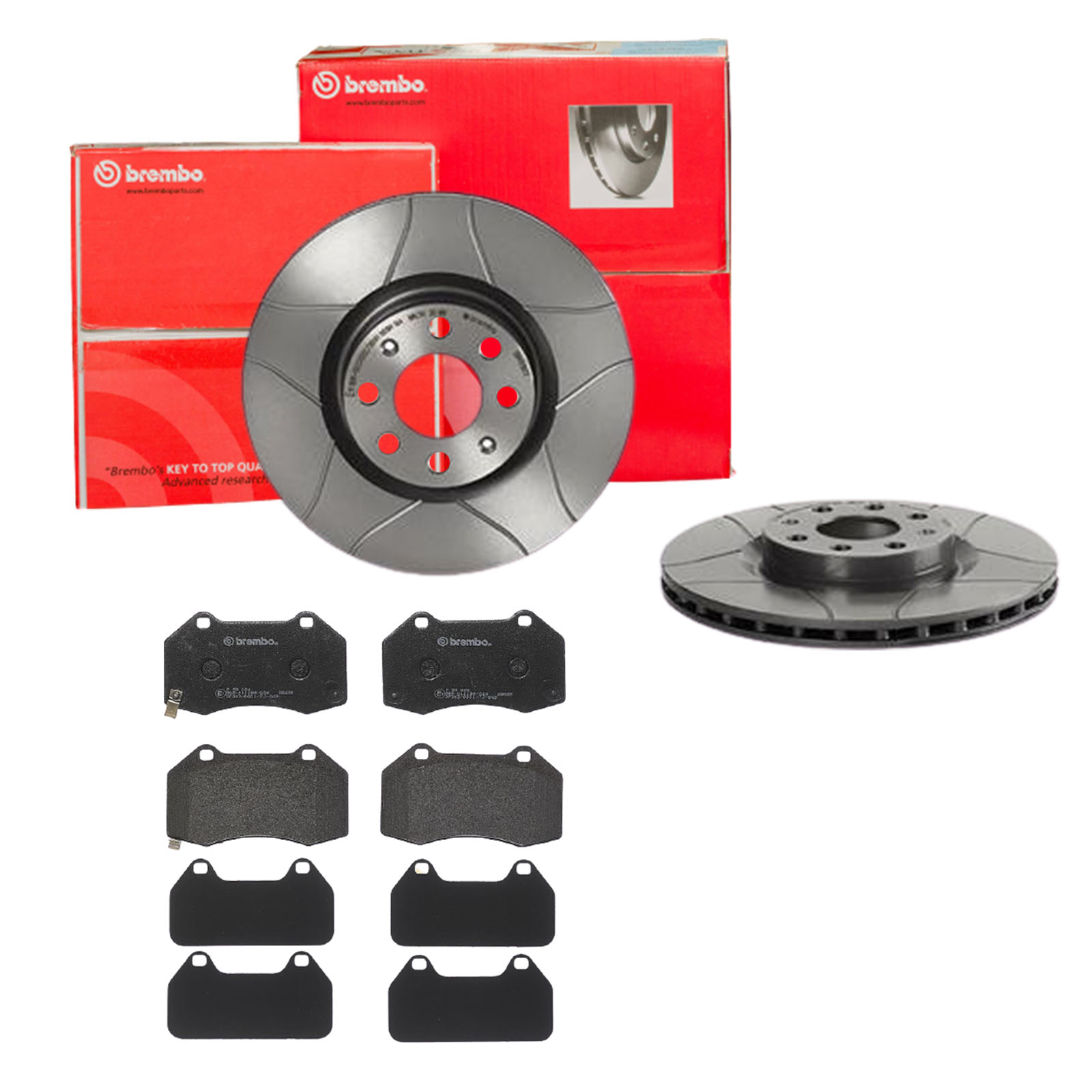 BREMBO Bremsensatz, Scheibenbremse sk8k0f6tf3 Vorderachse Geschlitzt 284mm 22mm für OPEL FIAT VAUXHALL