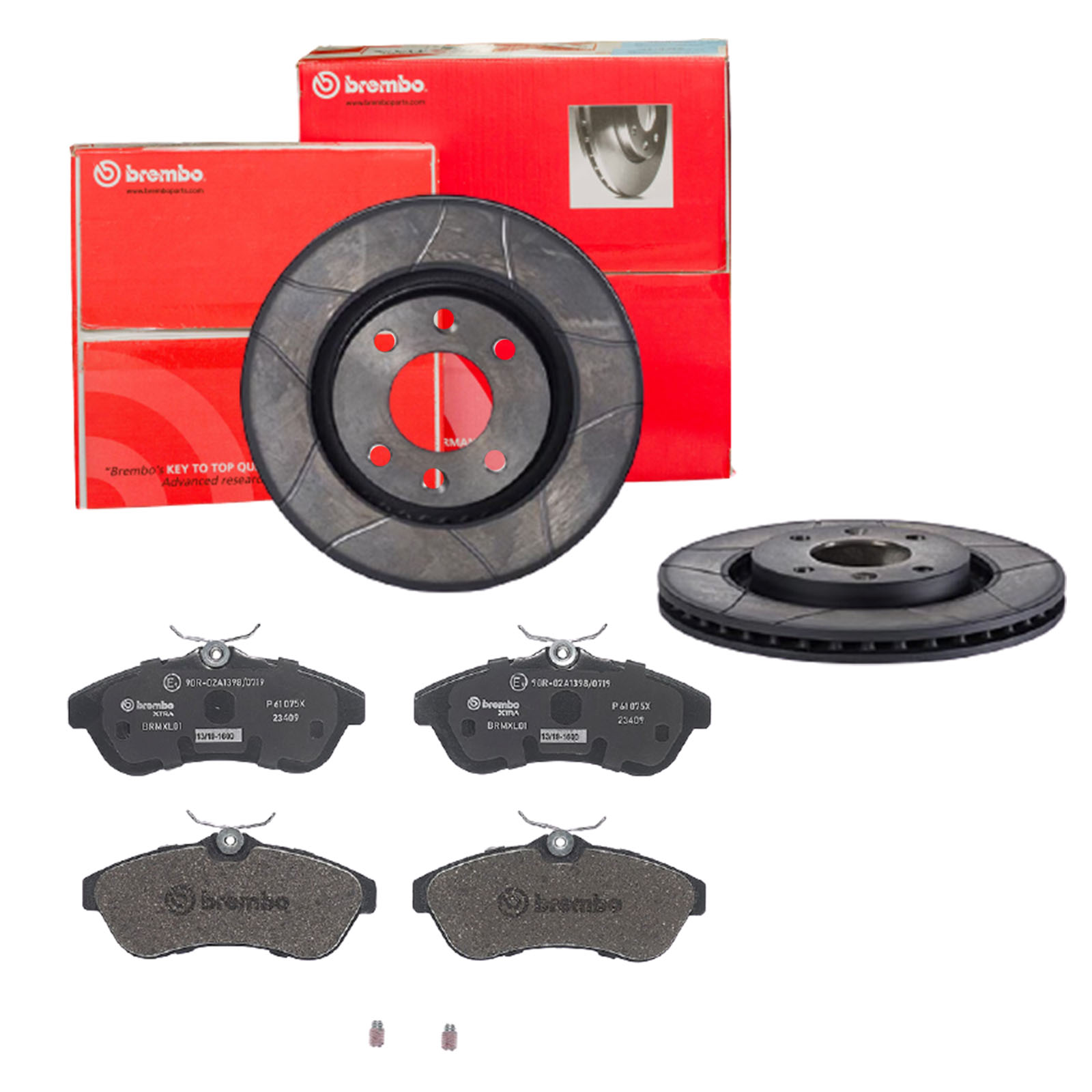 BREMBO Bremsensatz, Scheibenbremse sk8k0f6rl9 Vorderachse Geschlitzt 266mm 22mm für PEUGEOT CITROËN OPEL FENGSHEN VAUXHALL DS CITROËN (DF-PSA)