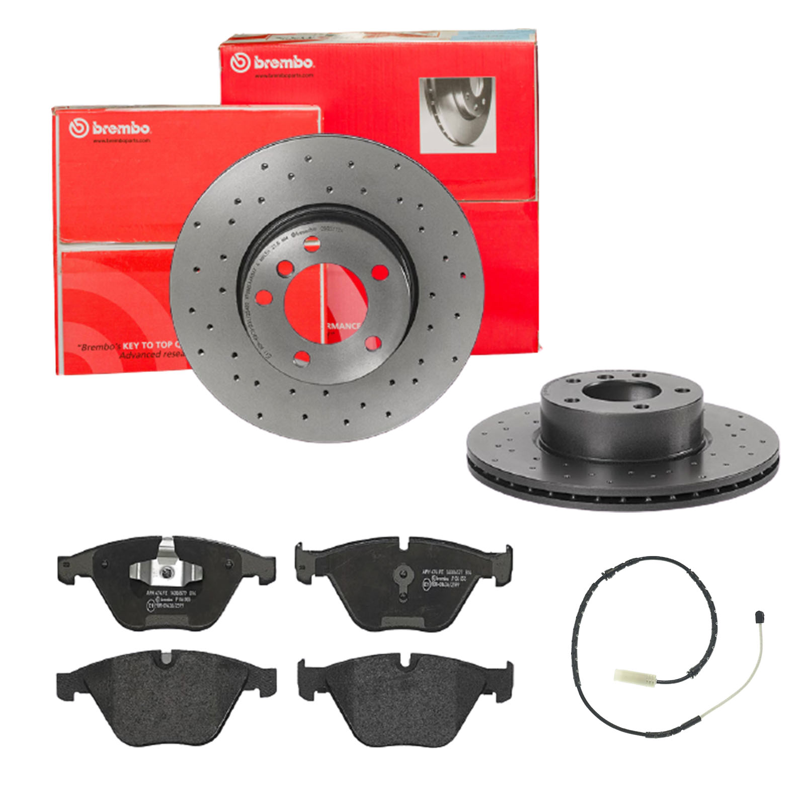BREMBO Bremsensatz, Scheibenbremse sk8k0f6nq5 Vorderachse Gelocht/innenbel. 312mm 24mm für BMW BMW (BRILLIANCE)