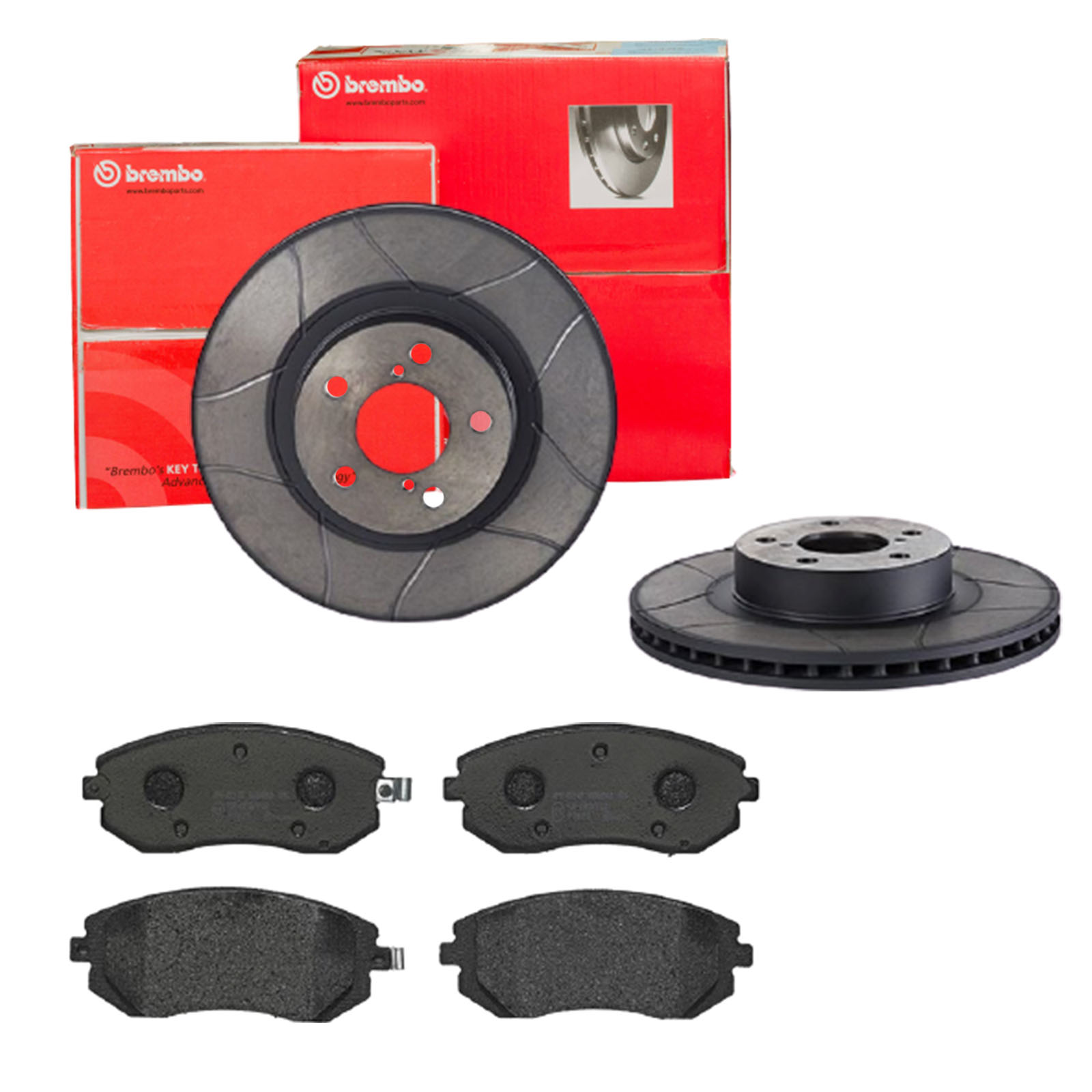 BREMBO Bremsensatz, Scheibenbremse sk8k0f6fb1 Vorderachse Geschlitzt 276mm 24mm für SAAB SUBARU TOYOTA