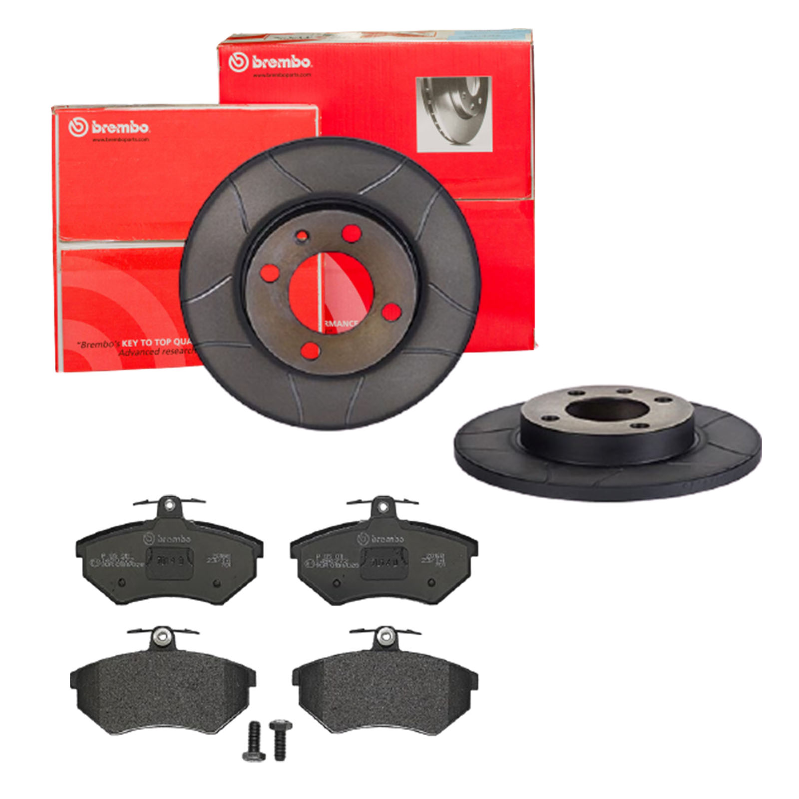 BREMBO Bremsensatz, Scheibenbremse sk8k0f6c98 Vorderachse Geschlitzt 239mm 12mm für AUDI VW SEAT SKODA VW (FAW) CHERY