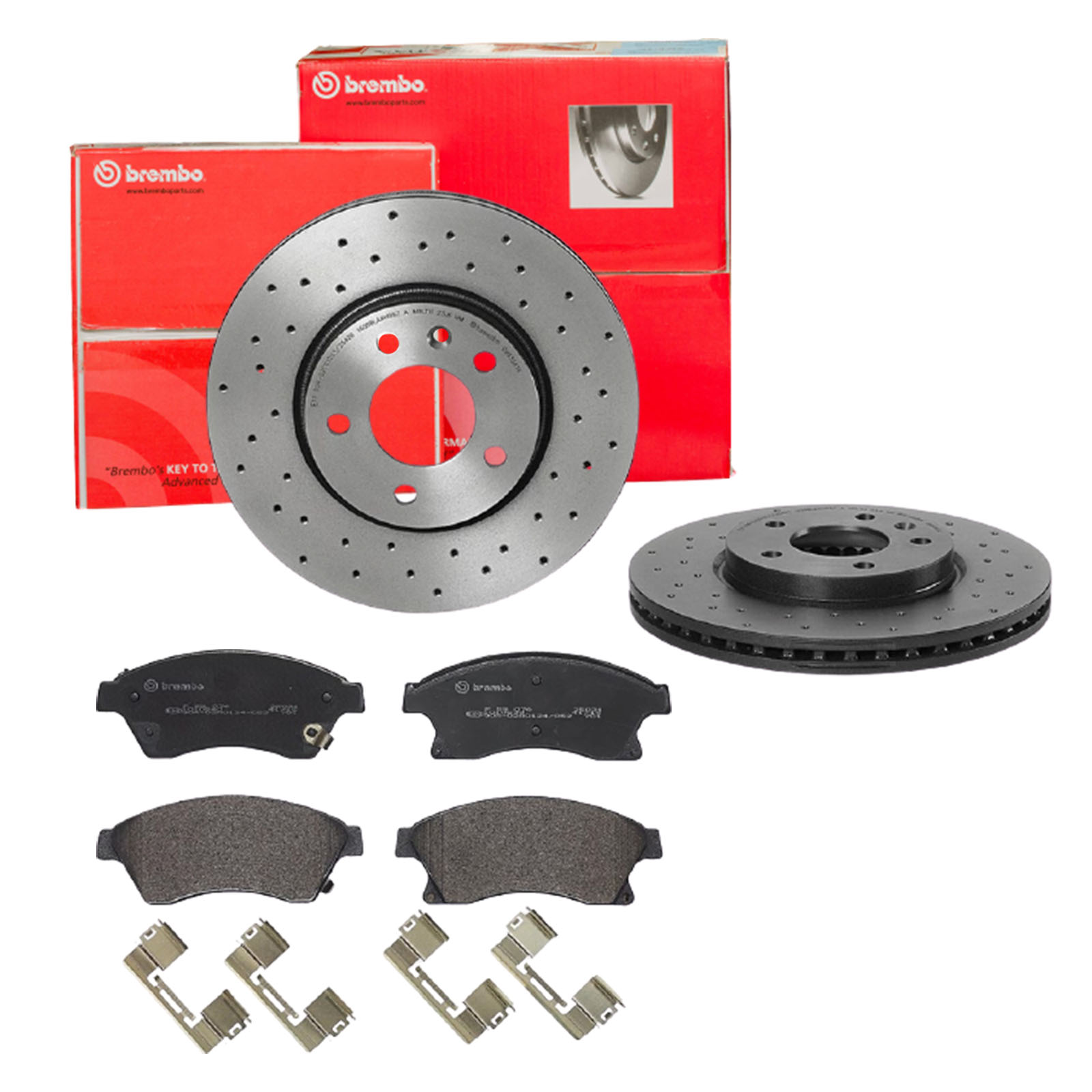 BREMBO sk8k0f6bc6 Vorderachse Gelocht/innenbel. 300mm 26mm für OPEL VAUXHALL GENERAL MOTORS CHEVROLET BUICK (SGM)