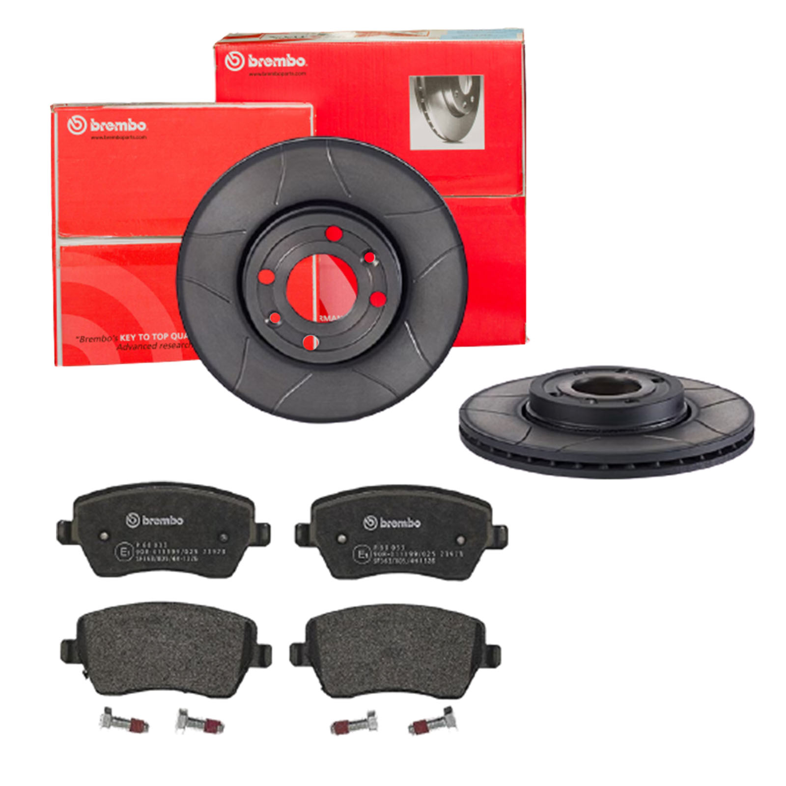 BREMBO Bremsensatz, Scheibenbremse sk8k0f69k2 Vorderachse Geschlitzt 260mm 22mm für MERCEDES-BENZ NISSAN DACIA RENAULT TRUCKS RENAULT LADA