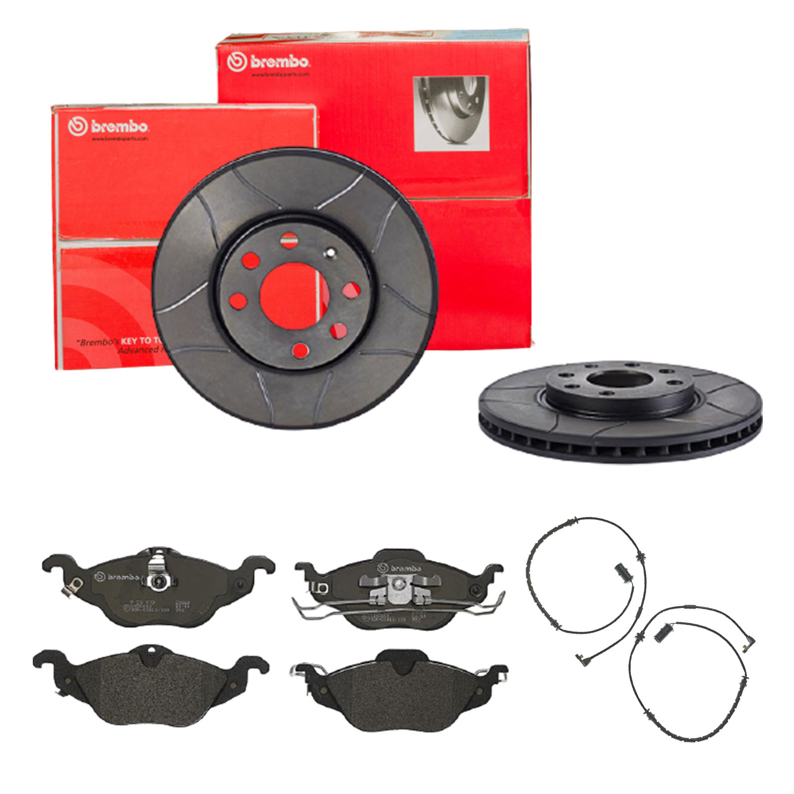 BREMBO Bremsensatz, Scheibenbremse sk8k0f6624 Vorderachse Geschlitzt 256mm 24mm für OPEL VAUXHALL