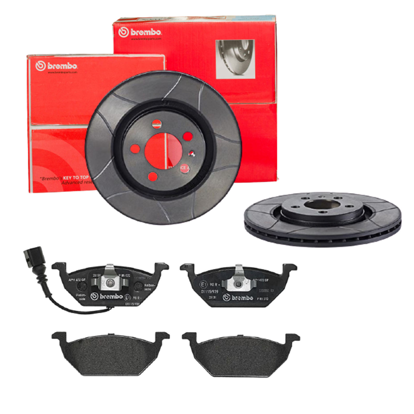 BREMBO Bremsensatz, Scheibenbremse sk8k0f64r6 Vorderachse Geschlitzt 280mm 22mm für ROEWE (SAIC) VW SEAT VW (FAW) AUDI SKODA VW (SVW)
