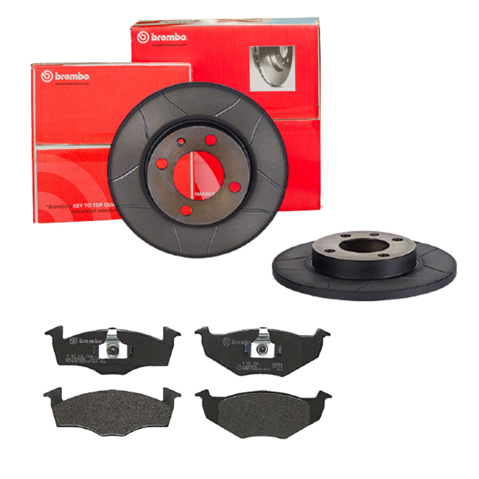 BREMBO Bremsensatz, Scheibenbremse sk8k0f5xn0 Vorderachse Geschlitzt 239mm 12mm für AUDI SEAT SKODA