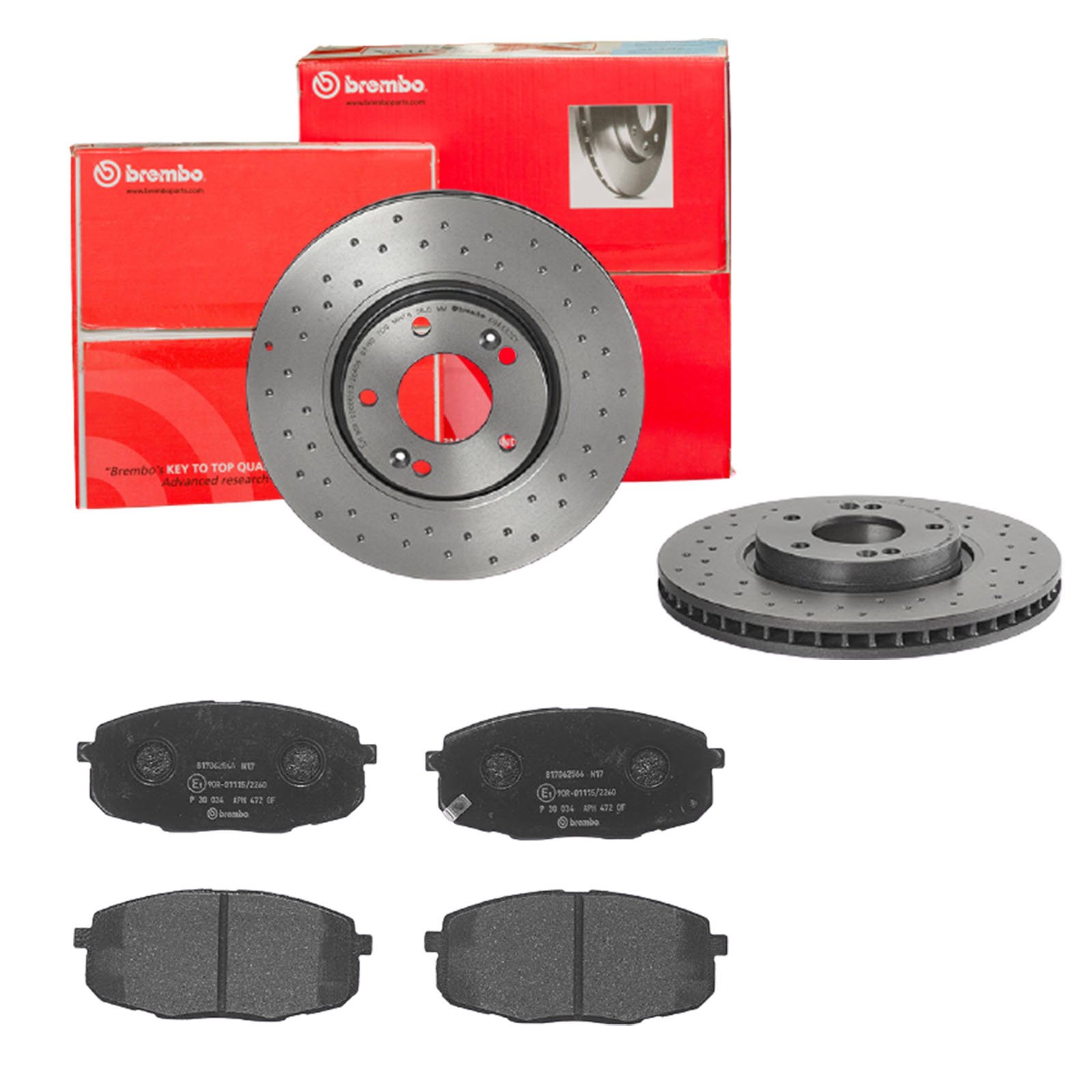 BREMBO Bremsensatz, Scheibenbremse sk8k0f5wr8 Vorderachse Gelocht/innenbel. 300mm 28mm für KIA HYUNDAI HYUNDAI (BEIJING) TOYOTA KIA (DYK) CHANGAN