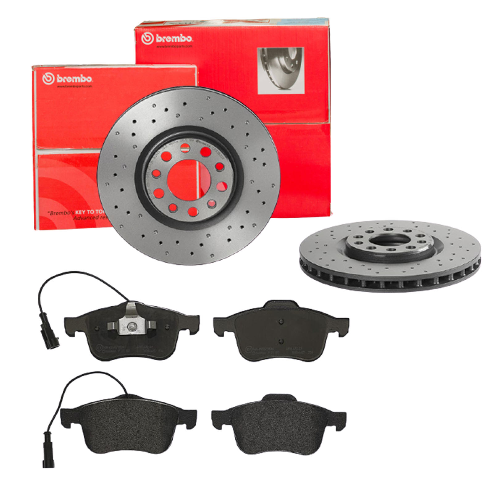 BREMBO Bremsensatz, Scheibenbremse sk8k0f5us4 Vorderachse Gelocht/innenbel. 305mm 28mm für ALFA ROMEO FIAT (GAC) FIAT CHRYSLER DODGE
