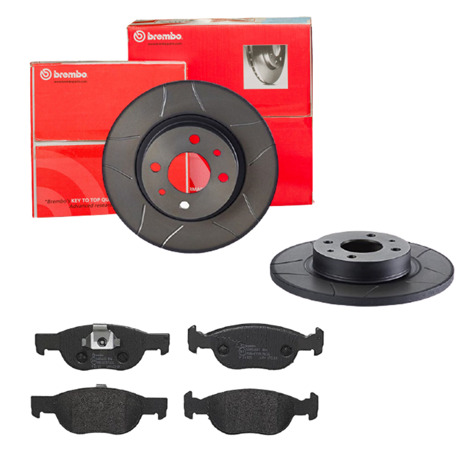 BREMBO Bremsensatz, Scheibenbremse sk8k0f5ua8 Vorderachse Geschlitzt 257mm 12mm für FIAT LANCIA ALFA ROMEO