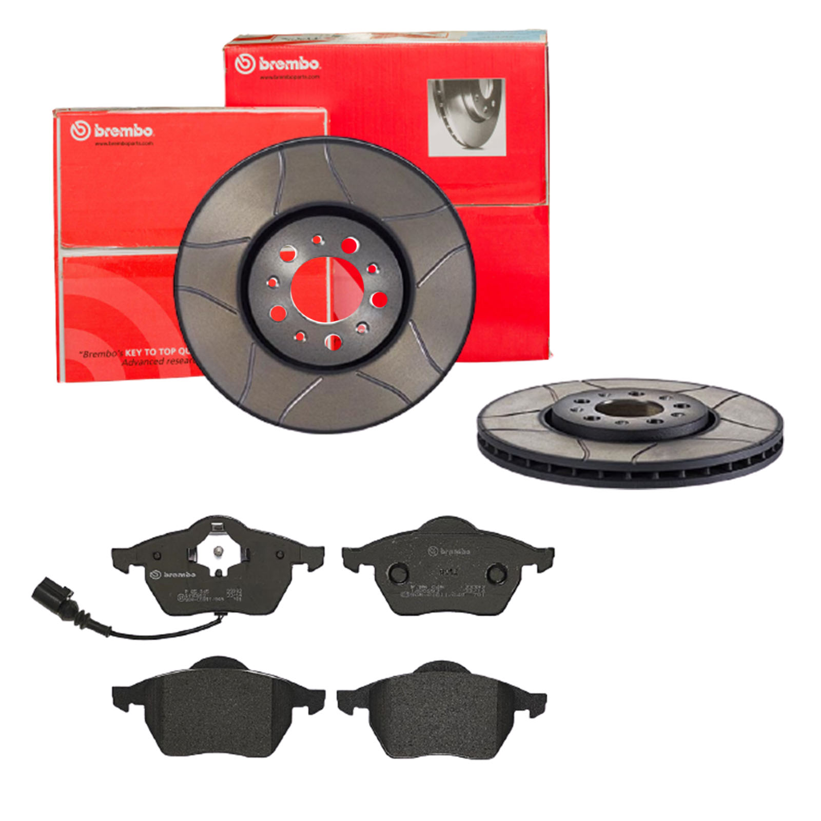 BREMBO Bremsensatz, Scheibenbremse sk8k0f5pw8 Vorderachse Innenbelüftet 288mm 25mm für AUDI SEAT SKODA VW VW (SVW) SKODA (SVW) VW (FAW)