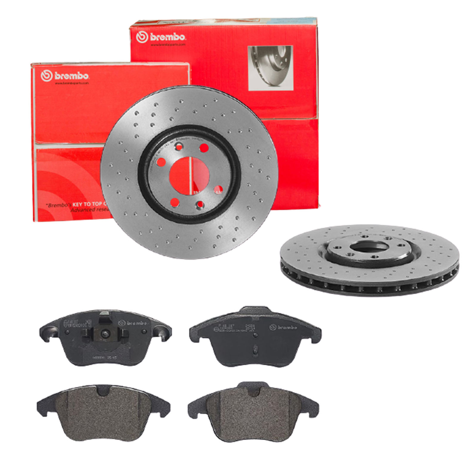 BREMBO sk8k0f5pg2 Vorderachse Gelocht/innenbel. 302mm 26mm für PEUGEOT CITROËN DS DS (CAPSA)