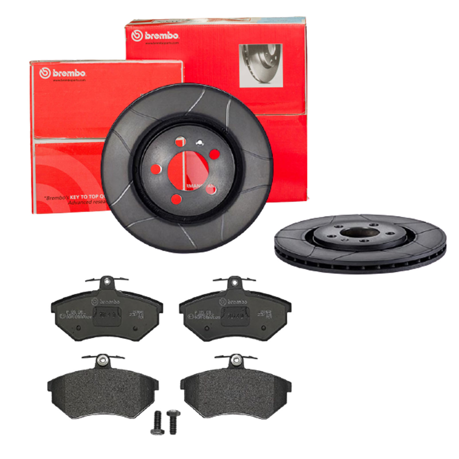 BREMBO Bremsensatz, Scheibenbremse sk8k0f5kp8 Vorderachse Geschlitzt 280mm 22mm für VW SEAT VW (FAW) AUDI SKODA CHERY