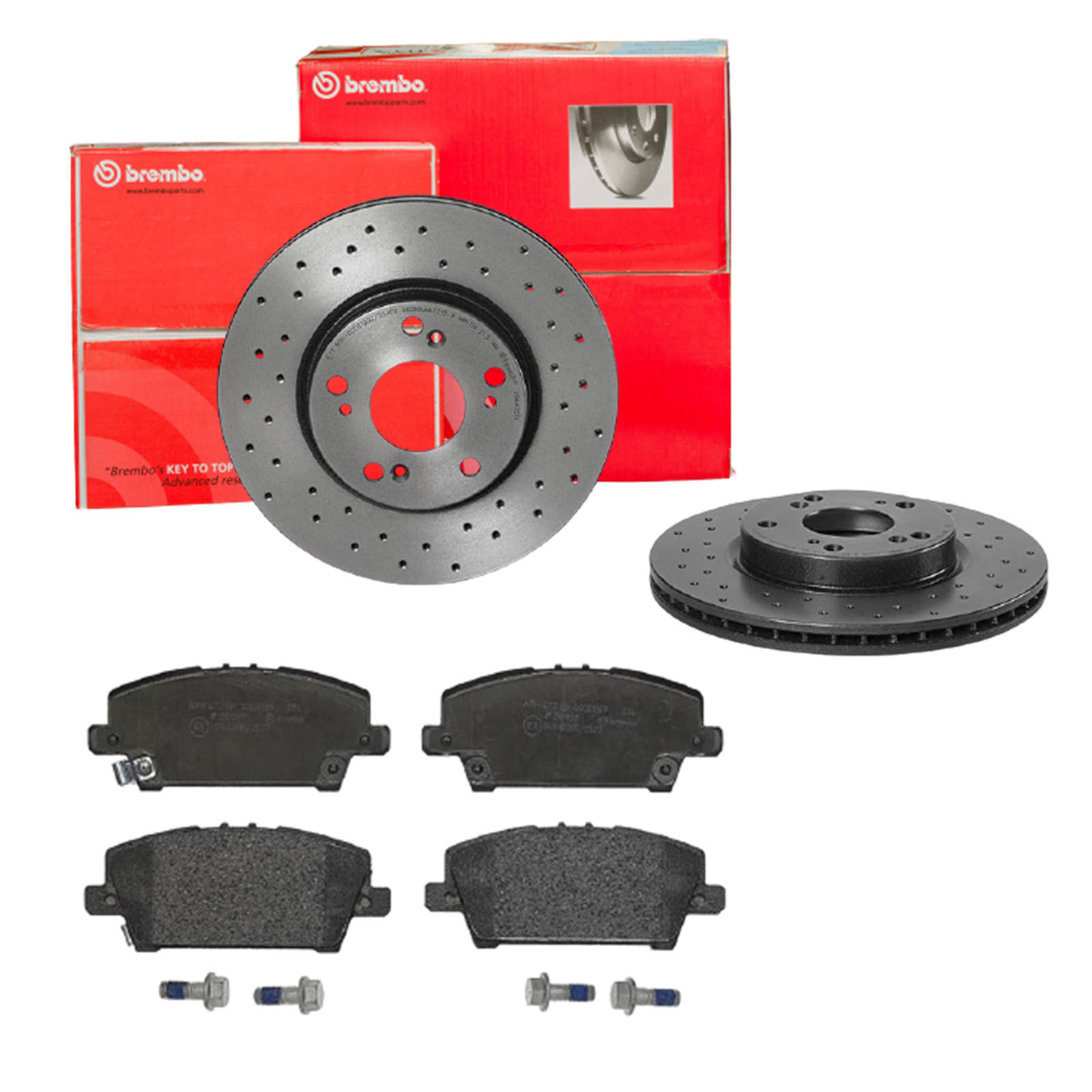 BREMBO Bremsensatz, Scheibenbremse sk8k0f5k22 Vorderachse Gelocht/innenbel. 282mm 23mm für HONDA HONDA (DONGFENG)