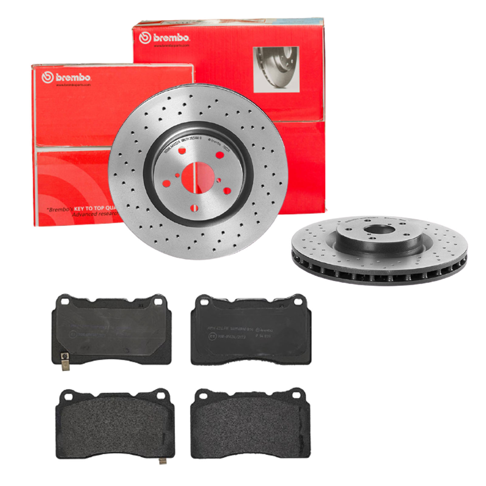 BREMBO Bremsensatz, Scheibenbremse sk8k0f5cv8 Vorderachse Gelocht/innenbel. 326mm 30mm für SUBARU MITSUBISHI HONDA