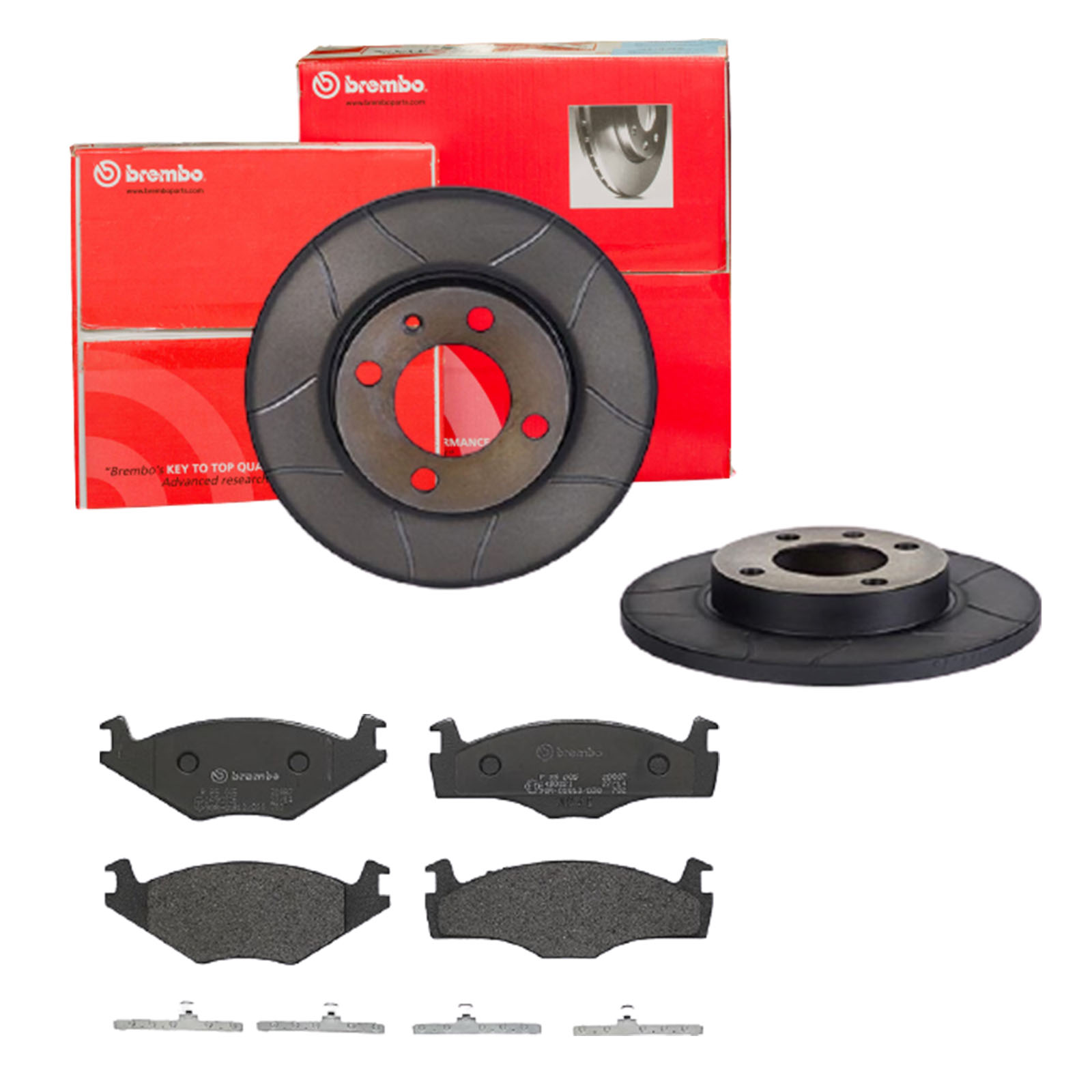 BREMBO Bremsensatz, Scheibenbremse sk8k0f58c8 Vorderachse Geschlitzt 239mm 12mm für AUDI VW SEAT SKODA