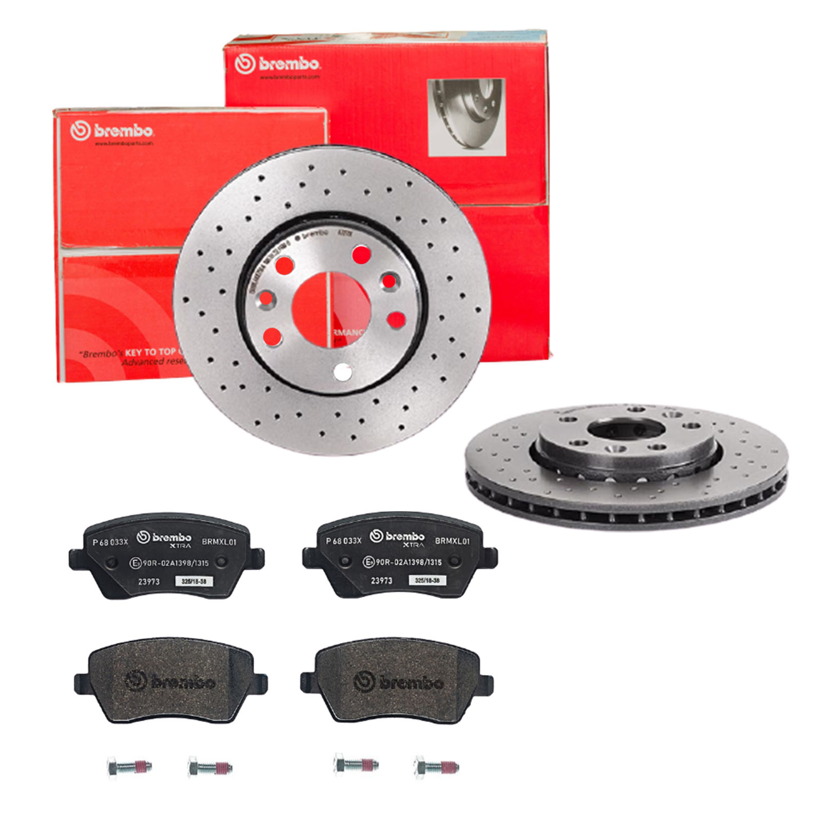 BREMBO Bremsensatz, Scheibenbremse sk8k0f55n2 Vorderachse Gelocht/innenbel. 280mm 24mm für MERCEDES-BENZ RENAULT NISSAN DACIA RENAULT TRUCKS LADA