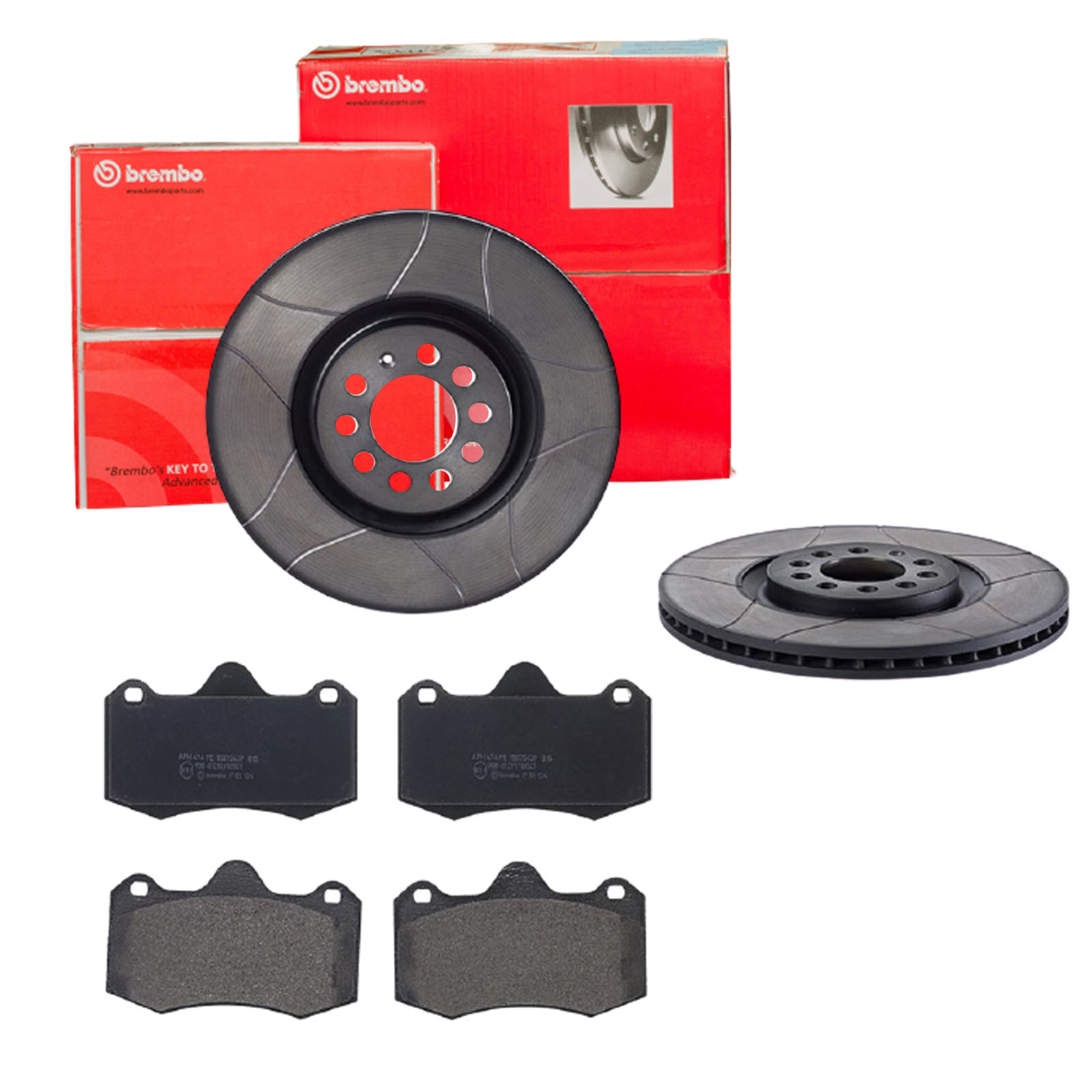 BREMBO Bremsensatz, Scheibenbremse sk8k0f53a8 Vorderachse Geschlitzt 312mm 25mm für VW SEAT AUDI LOTUS