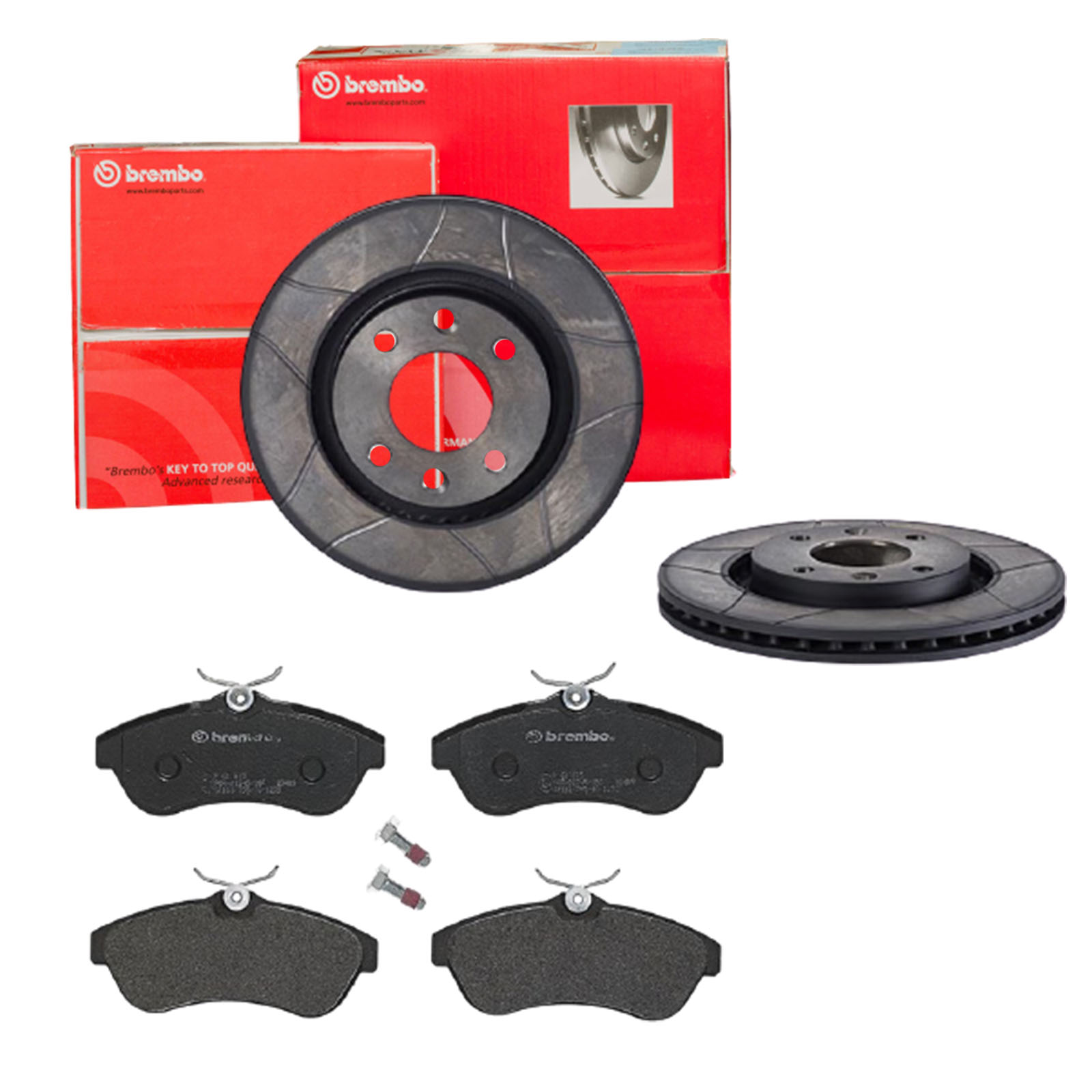 BREMBO Bremsensatz, Scheibenbremse sk8k0f52s2 Vorderachse Geschlitzt 266mm 22mm für PEUGEOT CITROËN OPEL FENGSHEN DS CITROËN (DF-PSA)