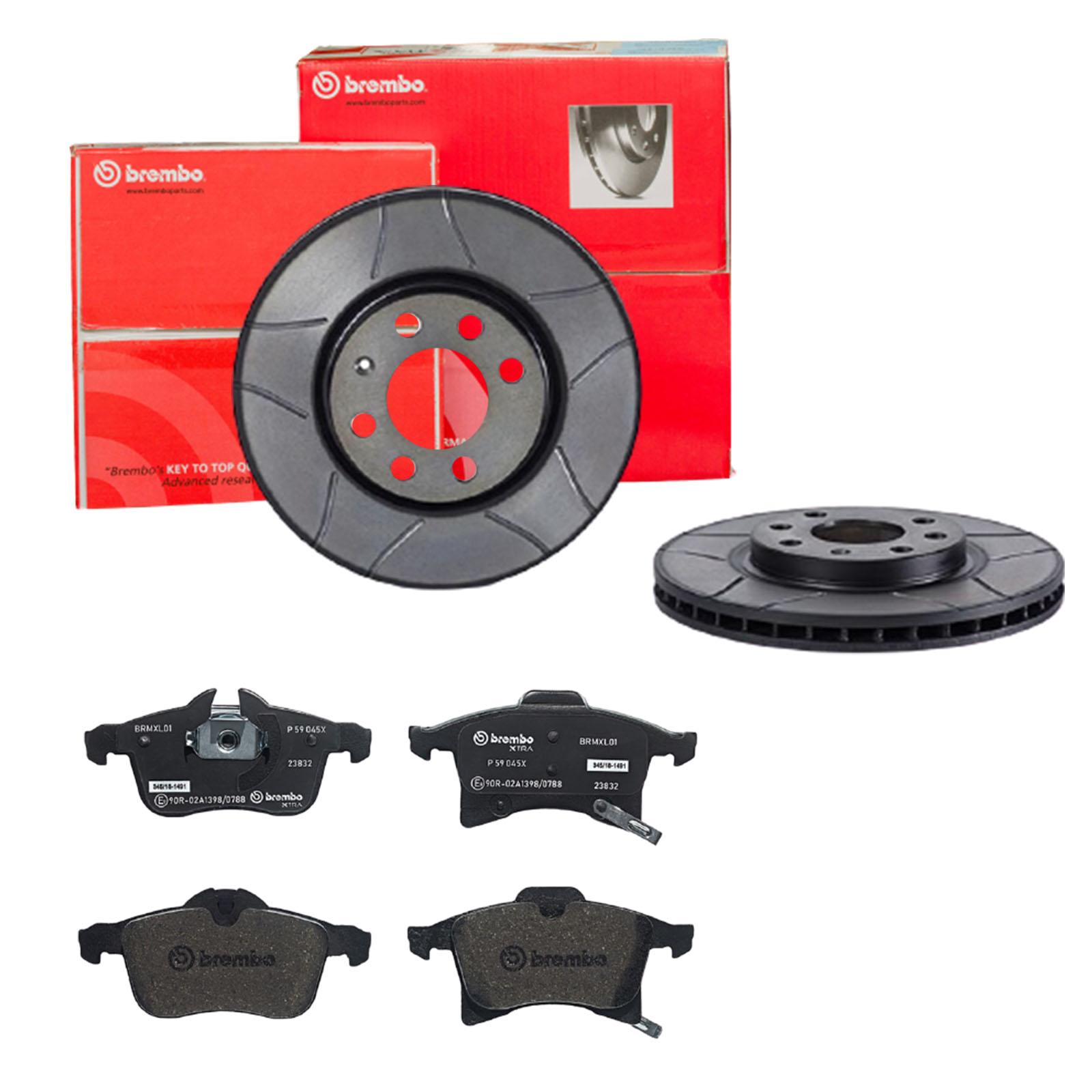 BREMBO Bremsensatz, Scheibenbremse sk8k0f51u0 Vorderachse Geschlitzt 260mm 24mm für OPEL VAUXHALL GENERAL MOTORS SATURN AC