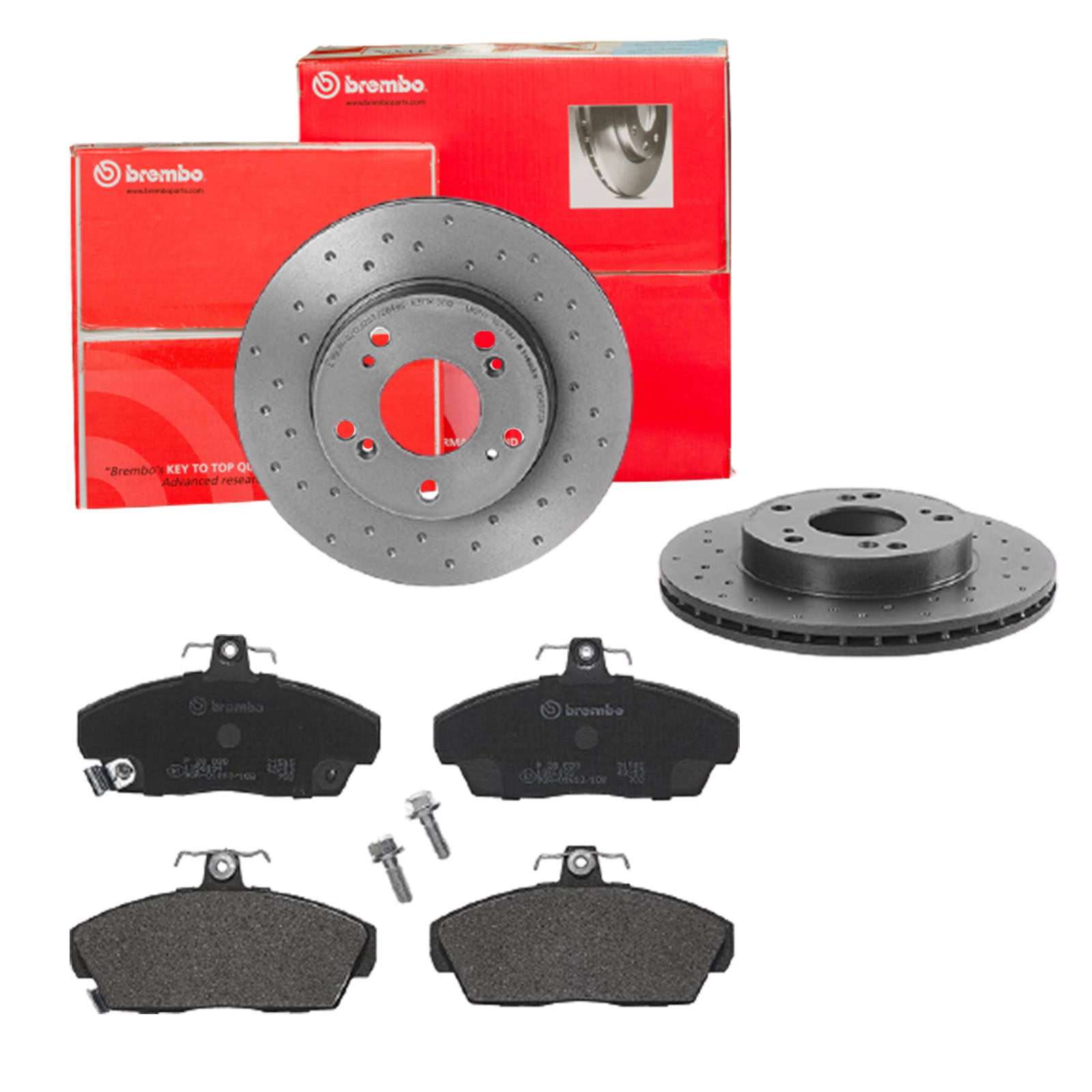 BREMBO Bremsensatz, Scheibenbremse sk8k0f50h8 Vorderachse Gelocht/innenbel. 262mm 21mm für HONDA MG ROVER