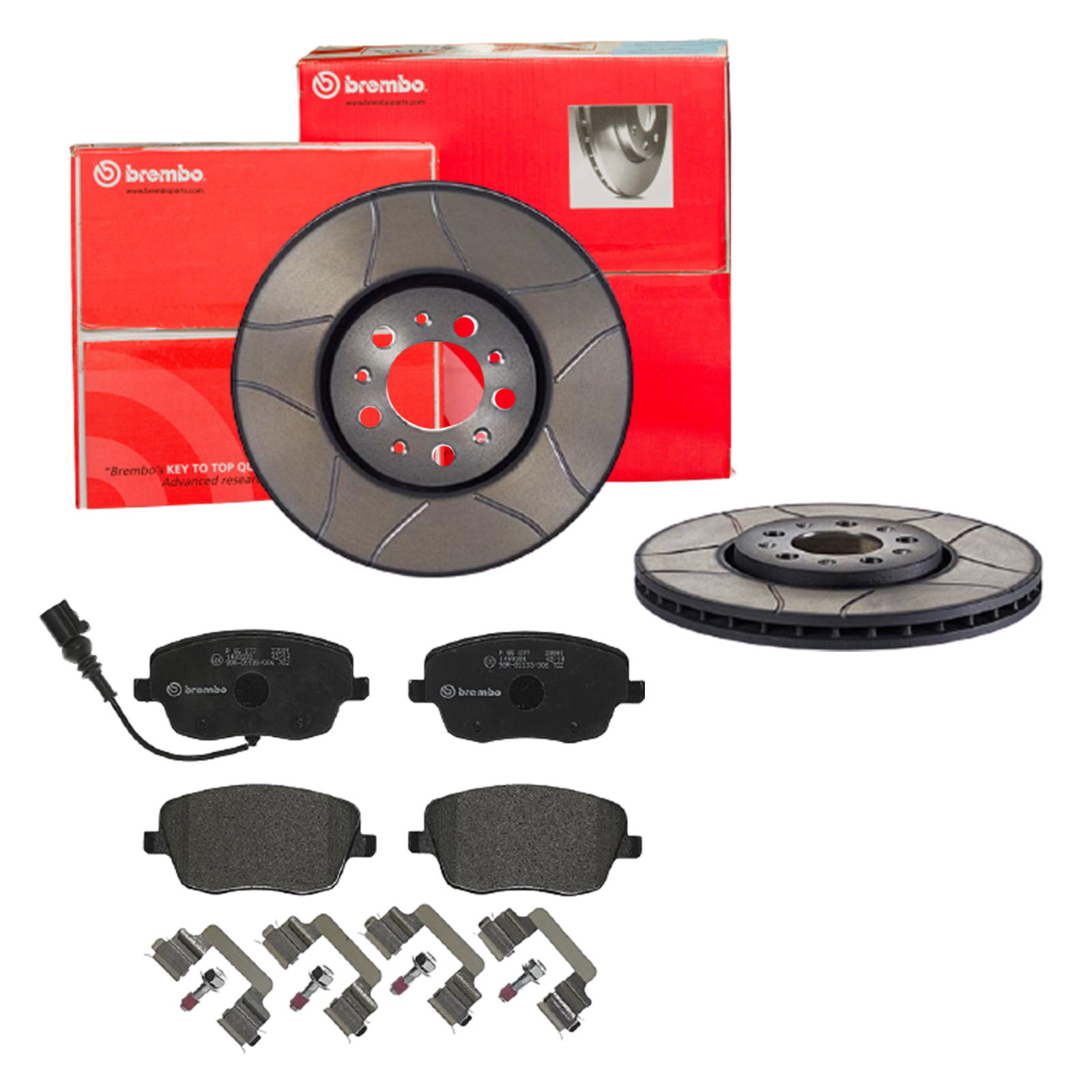 BREMBO Bremsensatz, Scheibenbremse sk8k0f4u12 Vorderachse Innenbelüftet 288mm 25mm für AUDI VW SKODA SKODA (SVW) VW (FAW) VW (SVW)