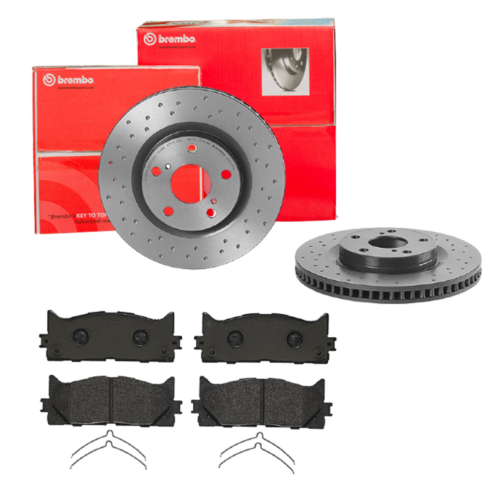 BREMBO Bremsensatz, Scheibenbremse sk8k0f4pt4 Vorderachse Gelocht/innenbel. 296mm 28mm für TOYOTA TOYOTA (FAW)