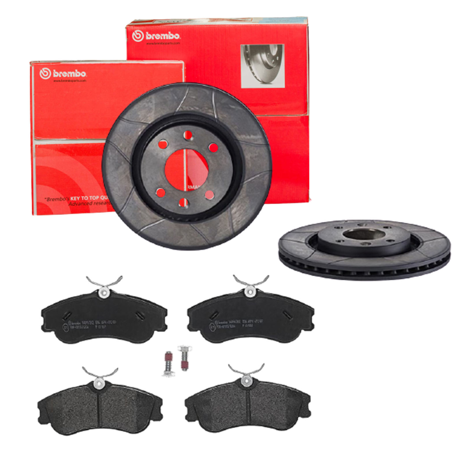 BREMBO Bremsensatz, Scheibenbremse sk8k0f4nk6 Vorderachse Geschlitzt 266mm 22mm für PEUGEOT CITROËN OPEL FENGSHEN CITROËN (DF-PSA)
