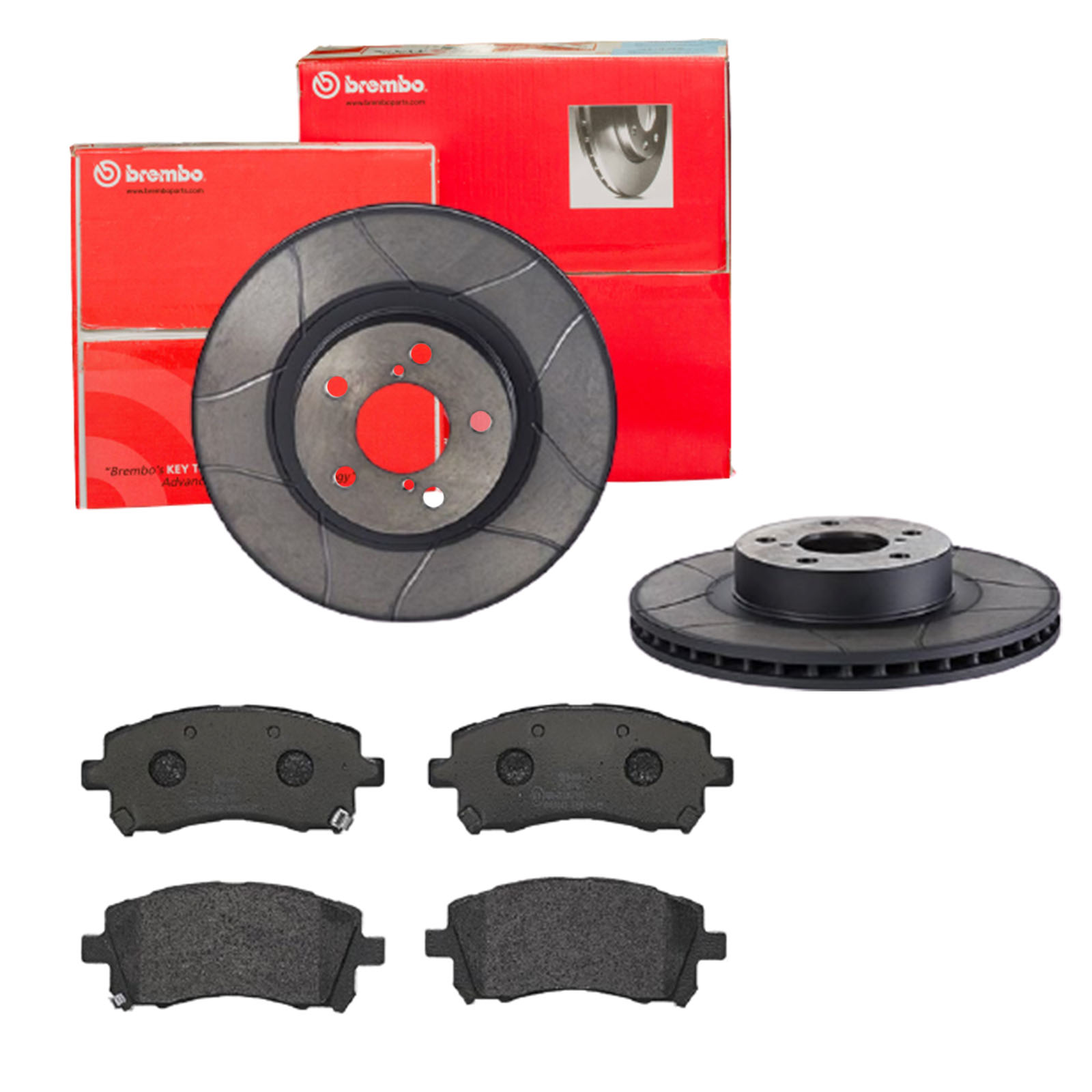 BREMBO Bremsensatz, Scheibenbremse sk8k0f4eu4 Vorderachse Geschlitzt 276mm 24mm für SUBARU NISSAN MITSUBISHI TOYOTA