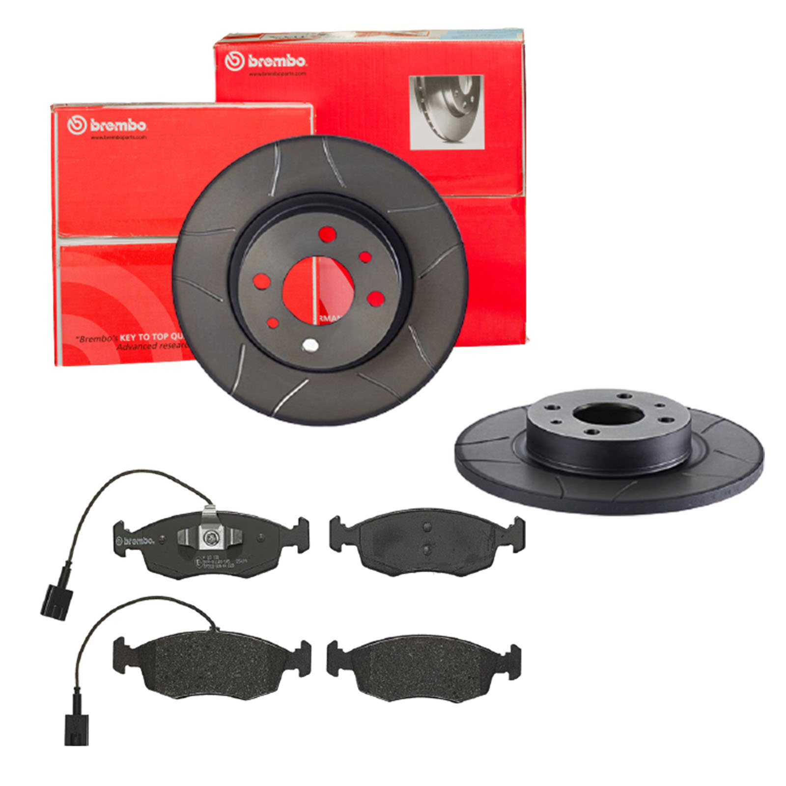 BREMBO Bremsensatz, Scheibenbremse sk8k0f4446 Vorderachse Geschlitzt 257mm 12mm für FIAT LANCIA ALFA ROMEO