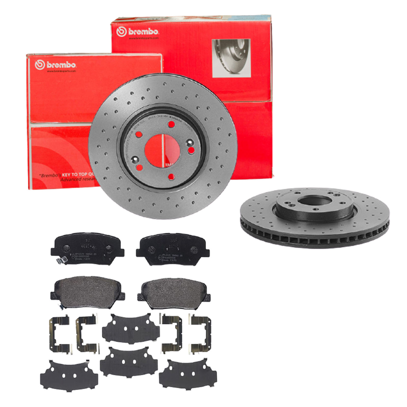 BREMBO Bremsensatz, Scheibenbremse sk8k0f3hv6 Vorderachse Gelocht/innenbel. 300mm 28mm für HYUNDAI KIA HYUNDAI (BEIJING)