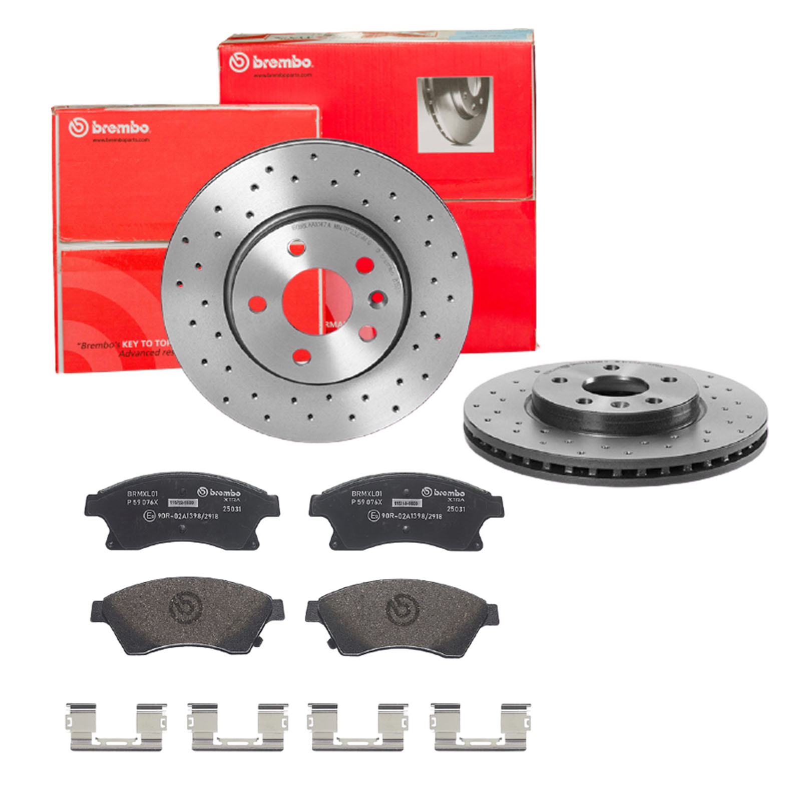BREMBO Bremsensatz, Scheibenbremse sk8k0f3bp7 Vorderachse Gelocht/innenbel. 276mm 26mm für OPEL GENERAL MOTORS CHEVROLET VAUXHALL BUICK (SGM)