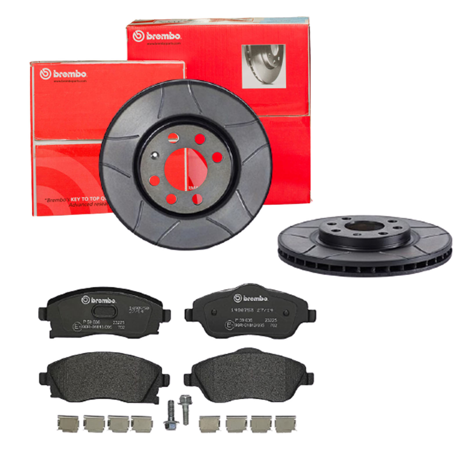 BREMBO Bremsensatz, Scheibenbremse sk8k0f39h7 Vorderachse Geschlitzt 260mm 24mm für OPEL VAUXHALL GENERAL MOTORS