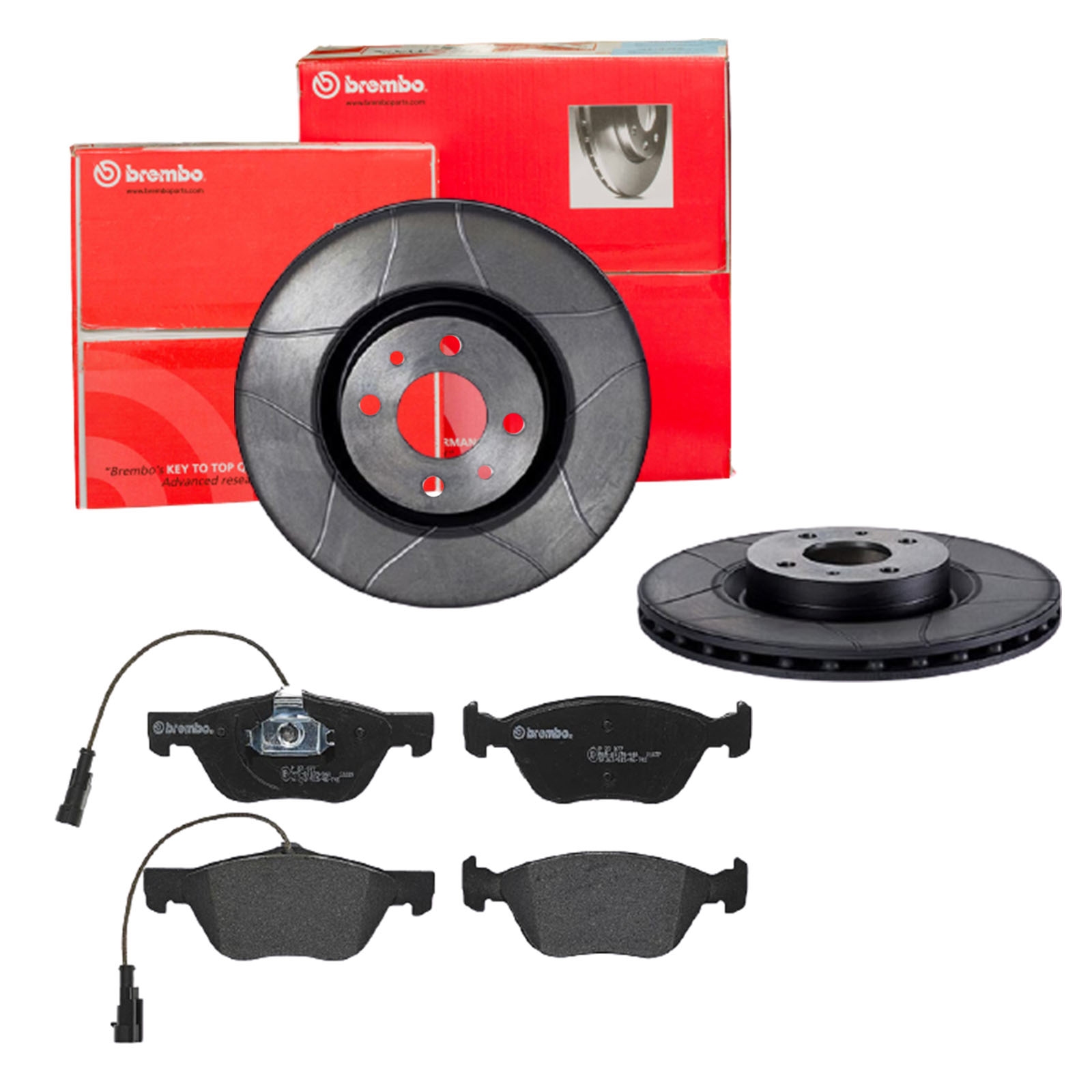 BREMBO sk8k0f3859 Vorderachse Geschlitzt 284mm 22mm für PEUGEOT CITROËN FIAT ALFA ROMEO LANCIA ABARTH