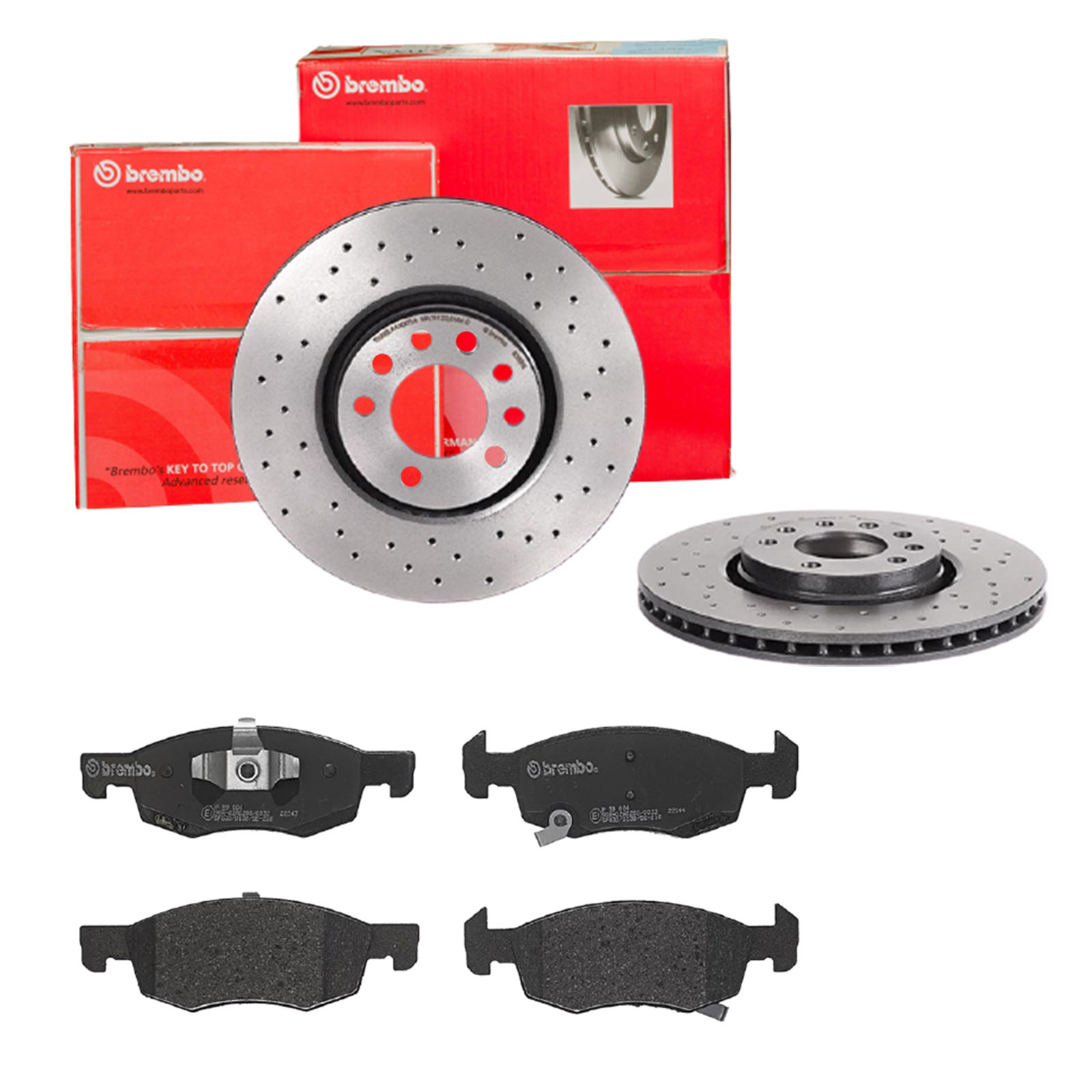 BREMBO sk8k0f2tc3 Vorderachse Gelocht/innenbel. 308mm 25mm für OPEL SAAB VAUXHALL