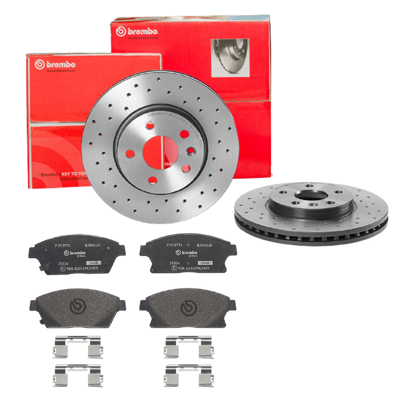 BREMBO Bremsensatz, Scheibenbremse sk8k0f2q51 Vorderachse Gelocht/innenbel. 276mm 26mm für VAUXHALL OPEL BUICK CHEVROLET GENERAL MOTORS BUICK (SGM)