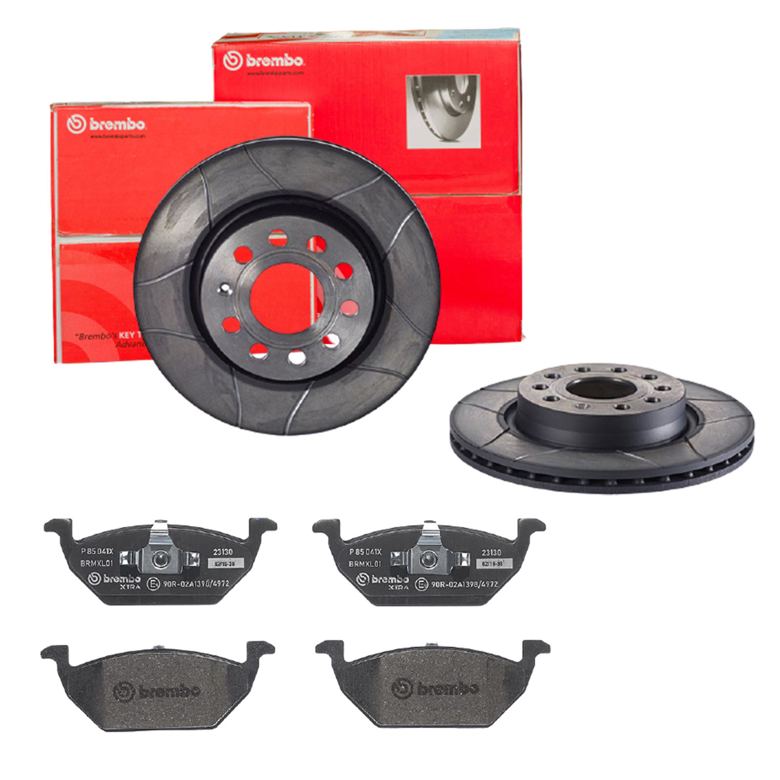 BREMBO Bremsensatz, Scheibenbremse sk8k0f2os3 Vorderachse Geschlitzt 280mm 22mm für VW (FAW) AUDI SKODA SKODA (SVW) SEAT VW VW (SVW) BRILLIANCE