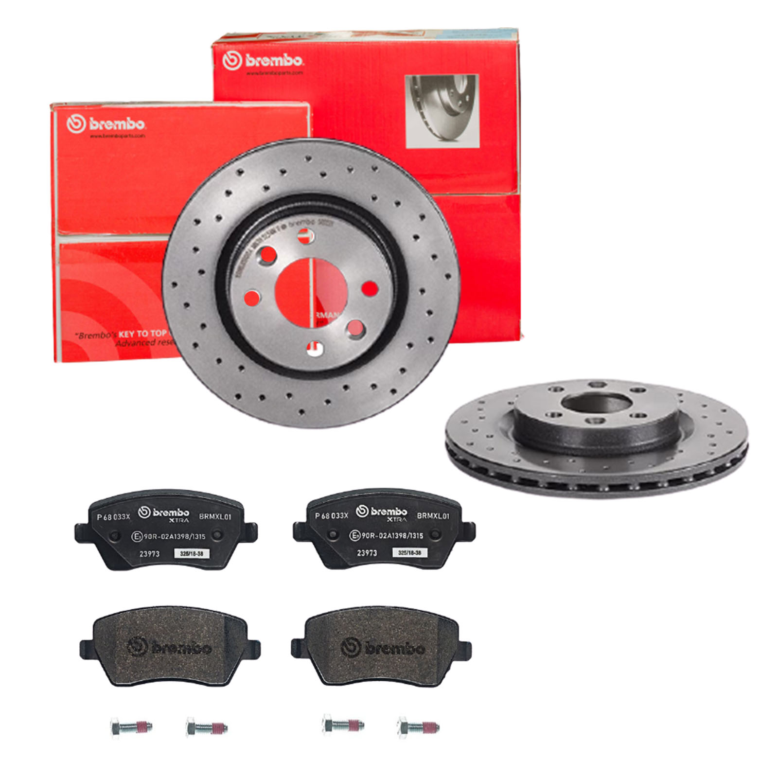 BREMBO Bremsensatz, Scheibenbremse sk8k0f2n19 Vorderachse Gelocht/innenbel. 259mm 20mm für MERCEDES-BENZ RENAULT NISSAN DACIA LADA RENAULT TRUCKS