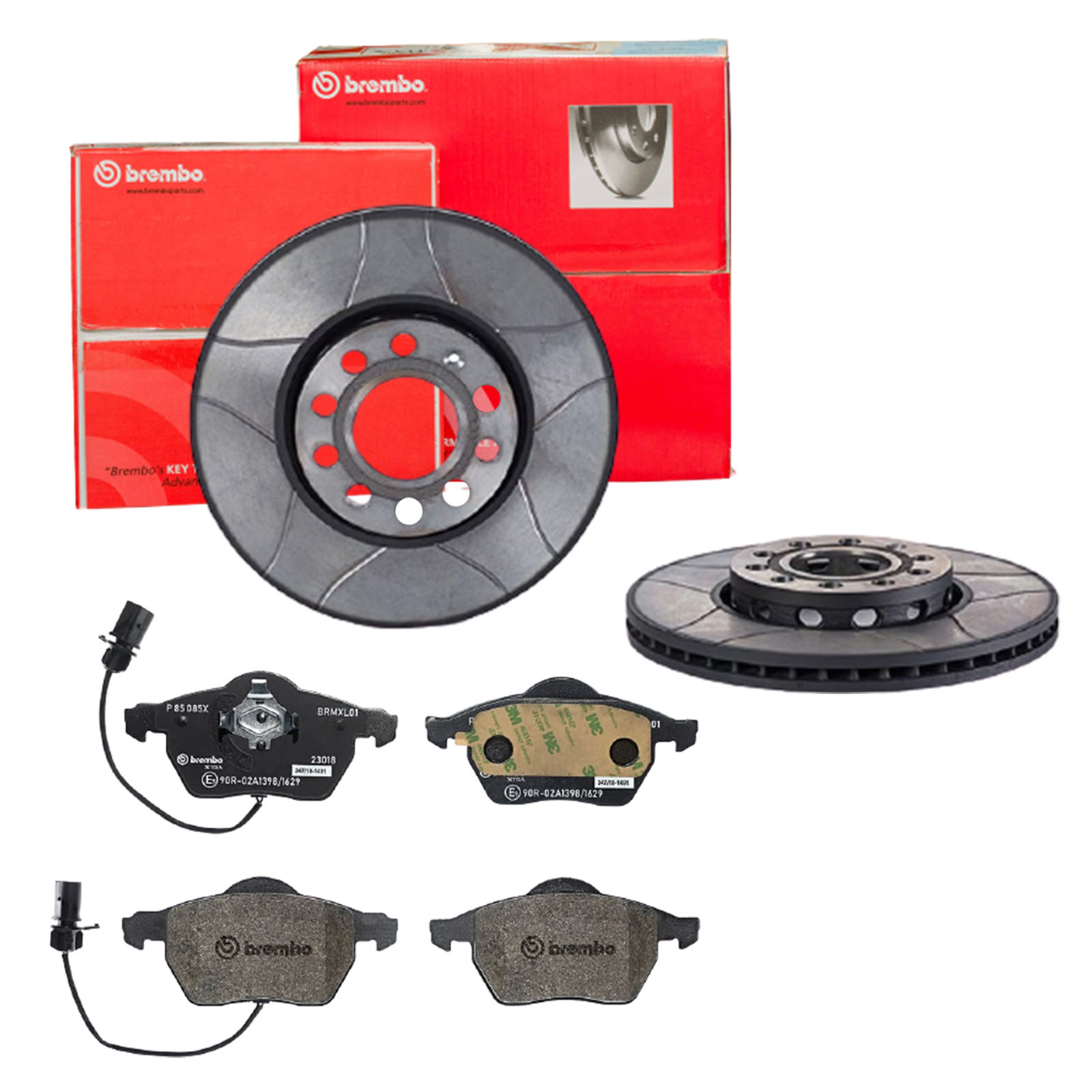 BREMBO Bremsensatz, Scheibenbremse sk8k0f2lq1 Vorderachse Geschlitzt 288mm 25mm für SEAT VW SKODA AUDI AUDI (FAW)