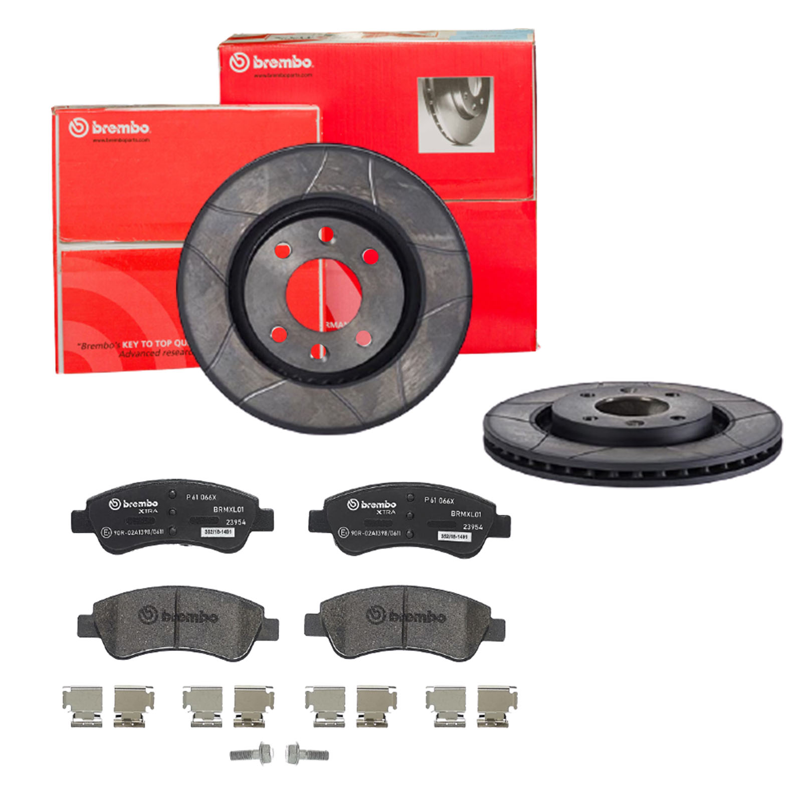 BREMBO Bremsensatz, Scheibenbremse sk8k0f2kt9 Vorderachse Geschlitzt 266mm 22mm für PEUGEOT CITROËN DS CITROËN (DF-PSA) OPEL VAUXHALL FENGSHEN PEUGEOT
