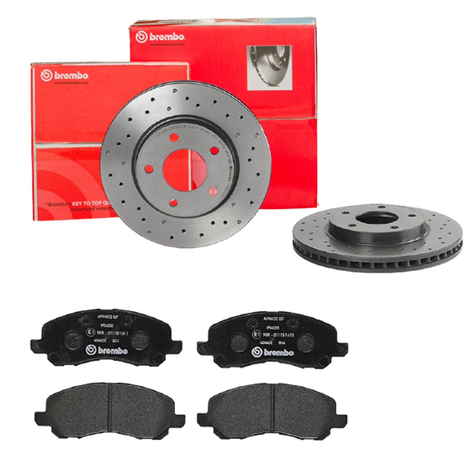 BREMBO Bremsensatz, Scheibenbremse sk8k0f2g59 Vorderachse Gelocht/innenbel. 276mm 26mm für CHRYSLER BAIC WEIWANG CITROËN MITSUBISHI DODGE MITSUBISHI (