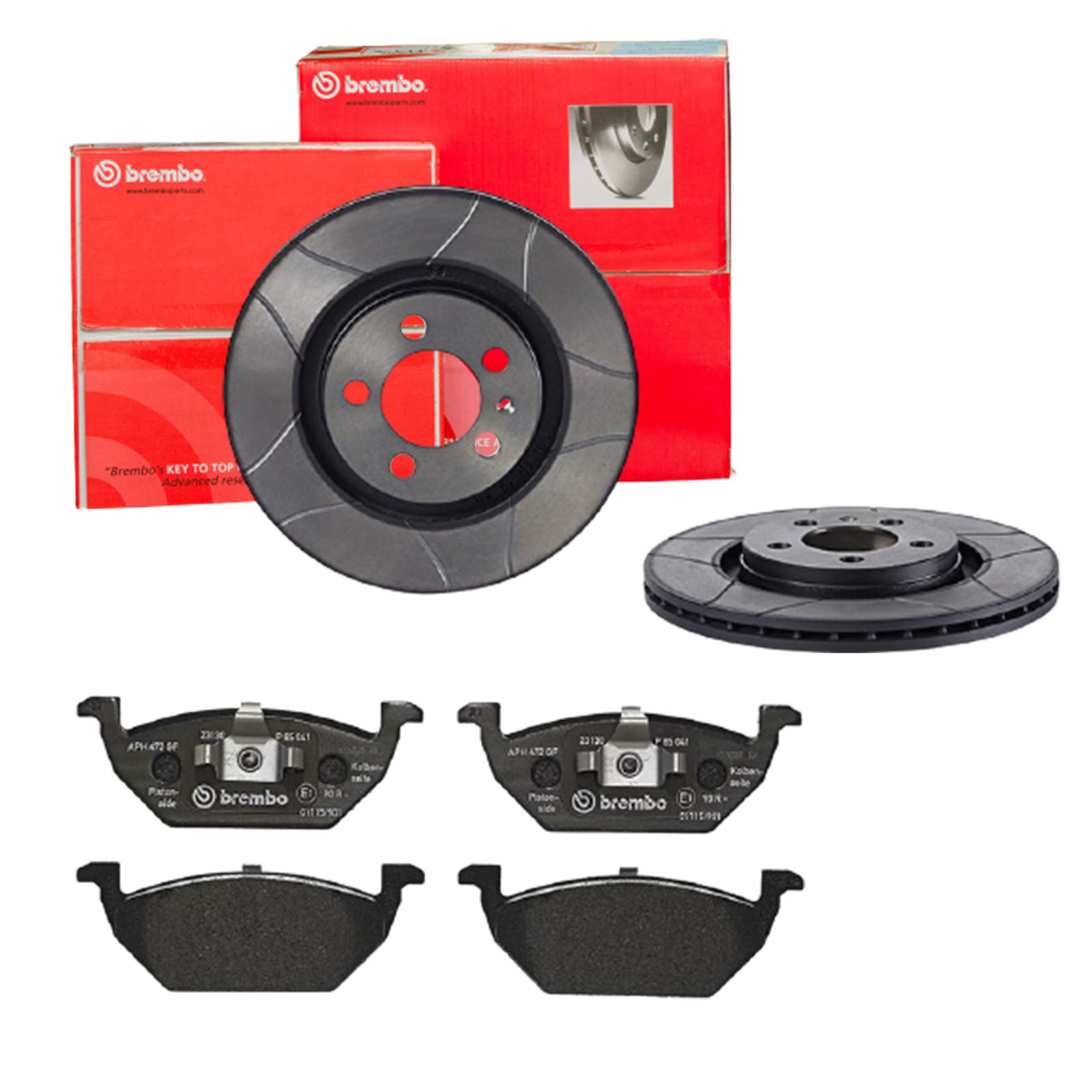 BREMBO Bremsensatz, Scheibenbremse sk8k0f29o1 Vorderachse Geschlitzt 280mm 22mm für VW (FAW) VW SKODA AUDI SEAT VW (SVW) BRILLIANCE