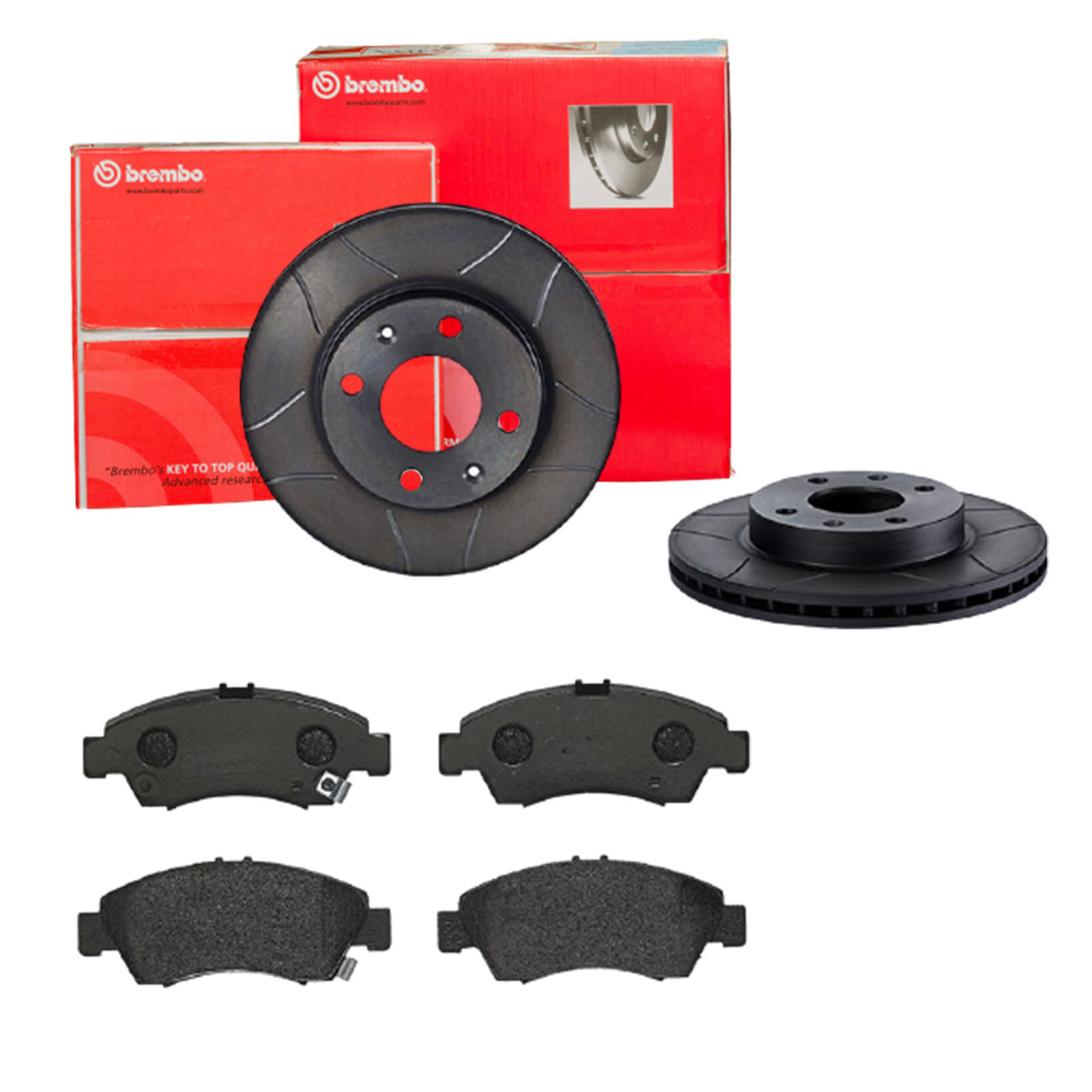 BREMBO Bremsensatz, Scheibenbremse sk8k0f2581 Vorderachse Geschlitzt 240mm 21mm für ISUZU HONDA HONDA (GAC) NISSAN