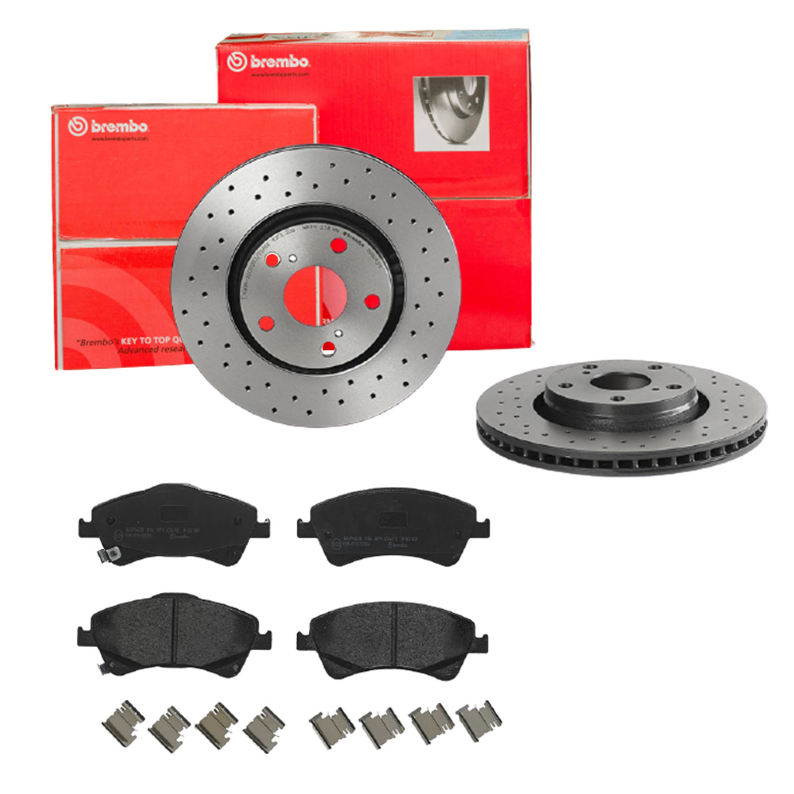 BREMBO Bremsensatz, Scheibenbremse sk8k0f2137 Vorderachse Gelocht/innenbel. 295mm 26mm für TOYOTA