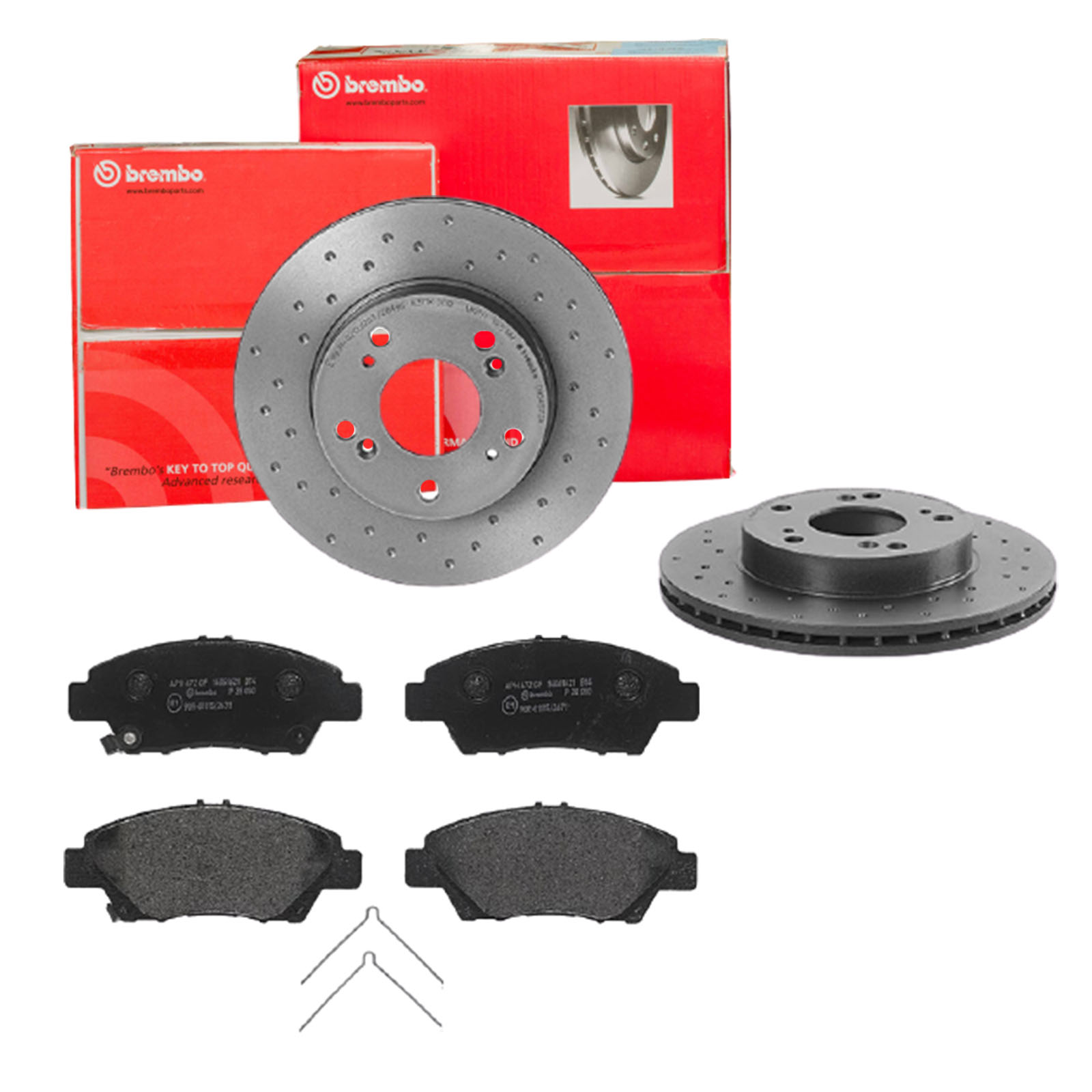 BREMBO Bremsensatz, Scheibenbremse sk8k0f20n1 Vorderachse Gelocht/innenbel. 262mm 21mm für HONDA HONDA (GAC) HONDA (DONGFENG)