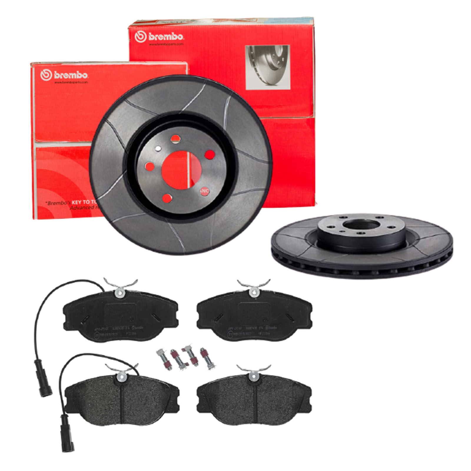 BREMBO Bremsensatz, Scheibenbremse sk8k0f1yt7 Vorderachse Geschlitzt 284mm 22mm für OPEL LANCIA ALFA ROMEO FIAT