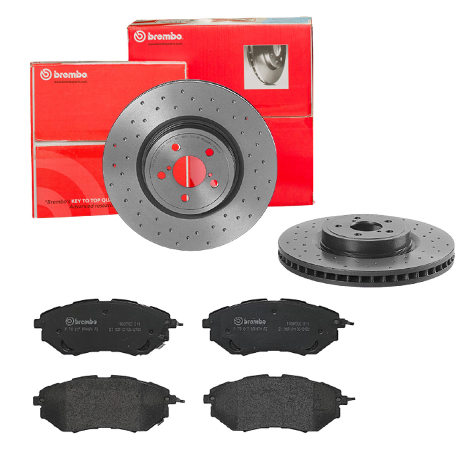 BREMBO Bremsensatz, Scheibenbremse sk8k0f1vf5 Vorderachse Gelocht/innenbel. 316mm 30mm für SUBARU