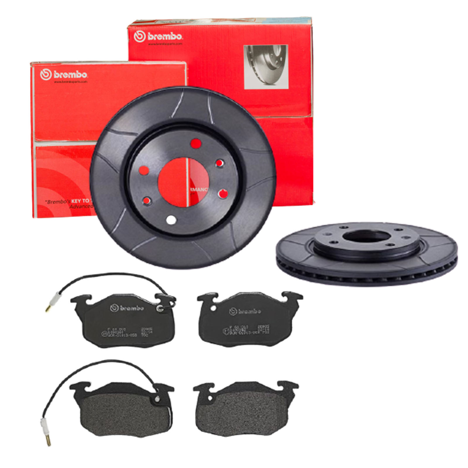 BREMBO Bremsensatz, Scheibenbremse sk8k0f1tv7 Vorderachse Geschlitzt 247mm 20mm für CITROËN PEUGEOT RENAULT