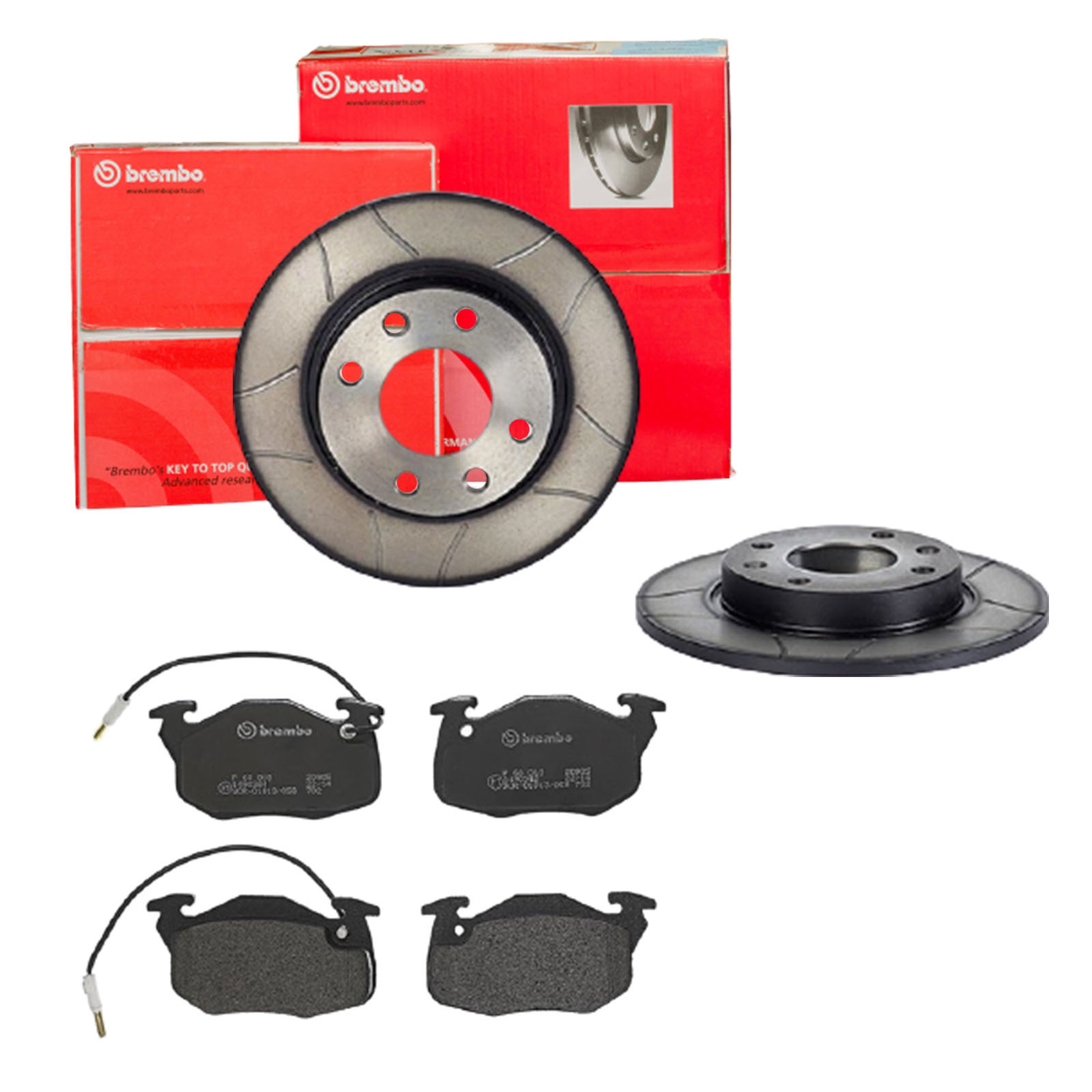 BREMBO Bremsensatz, Scheibenbremse sk8k0f1mj1 Vorderachse Geschlitzt 247mm 10mm für CITROËN PEUGEOT RENAULT